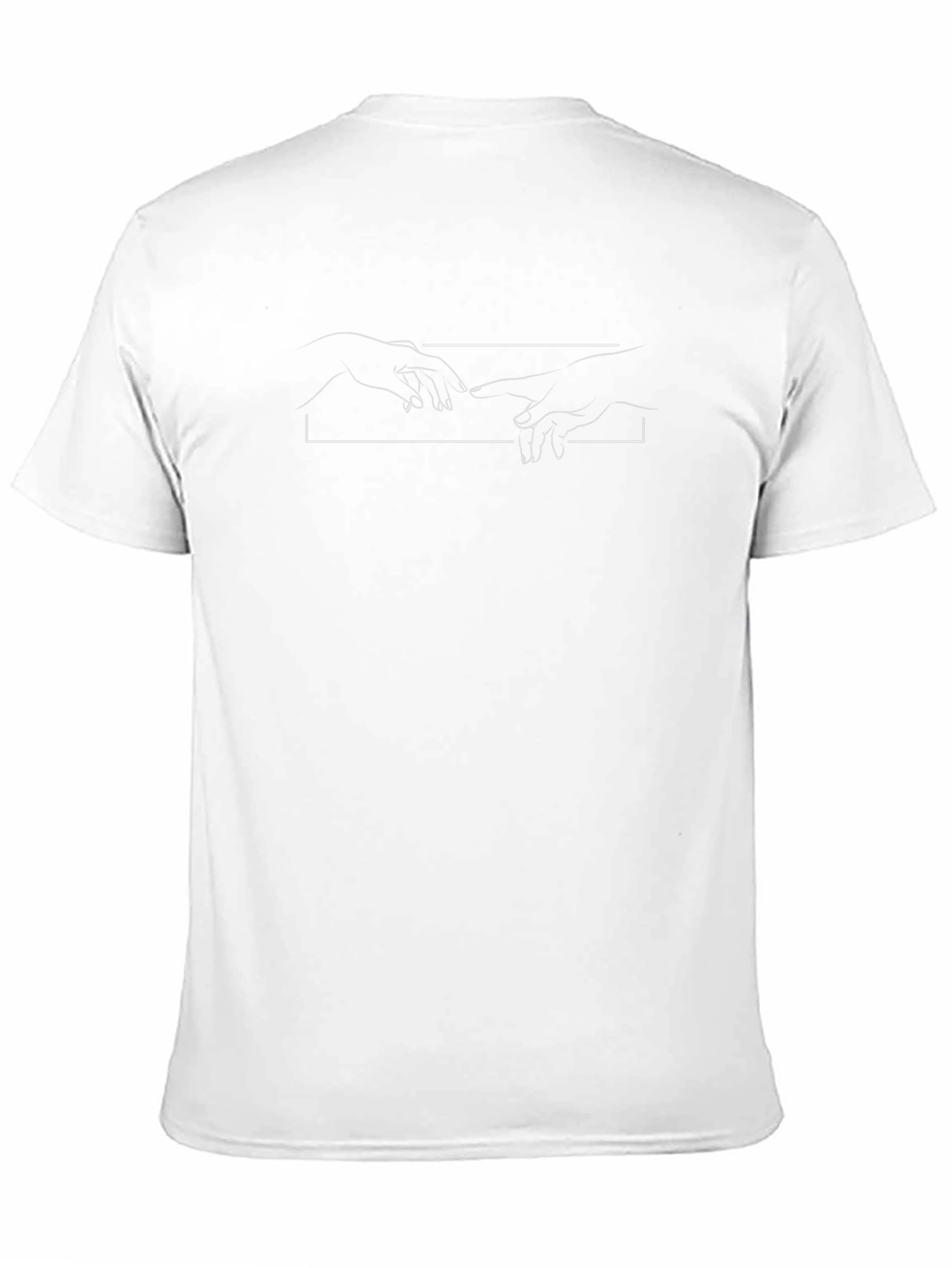 Creation of Adam Line Art Black Tee