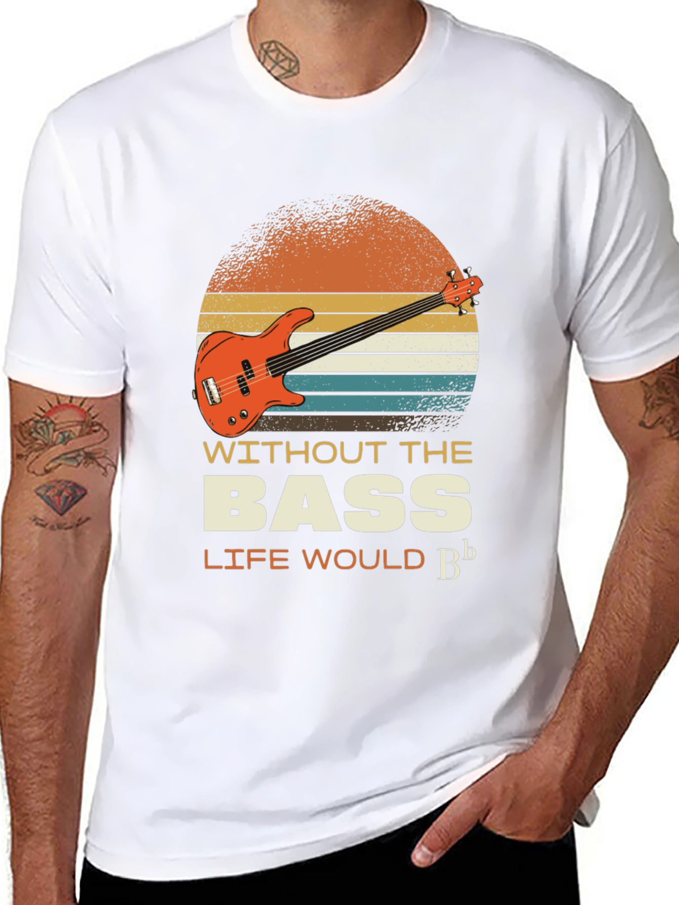 Bass Guitar T-Shirt - Music Lover Tee