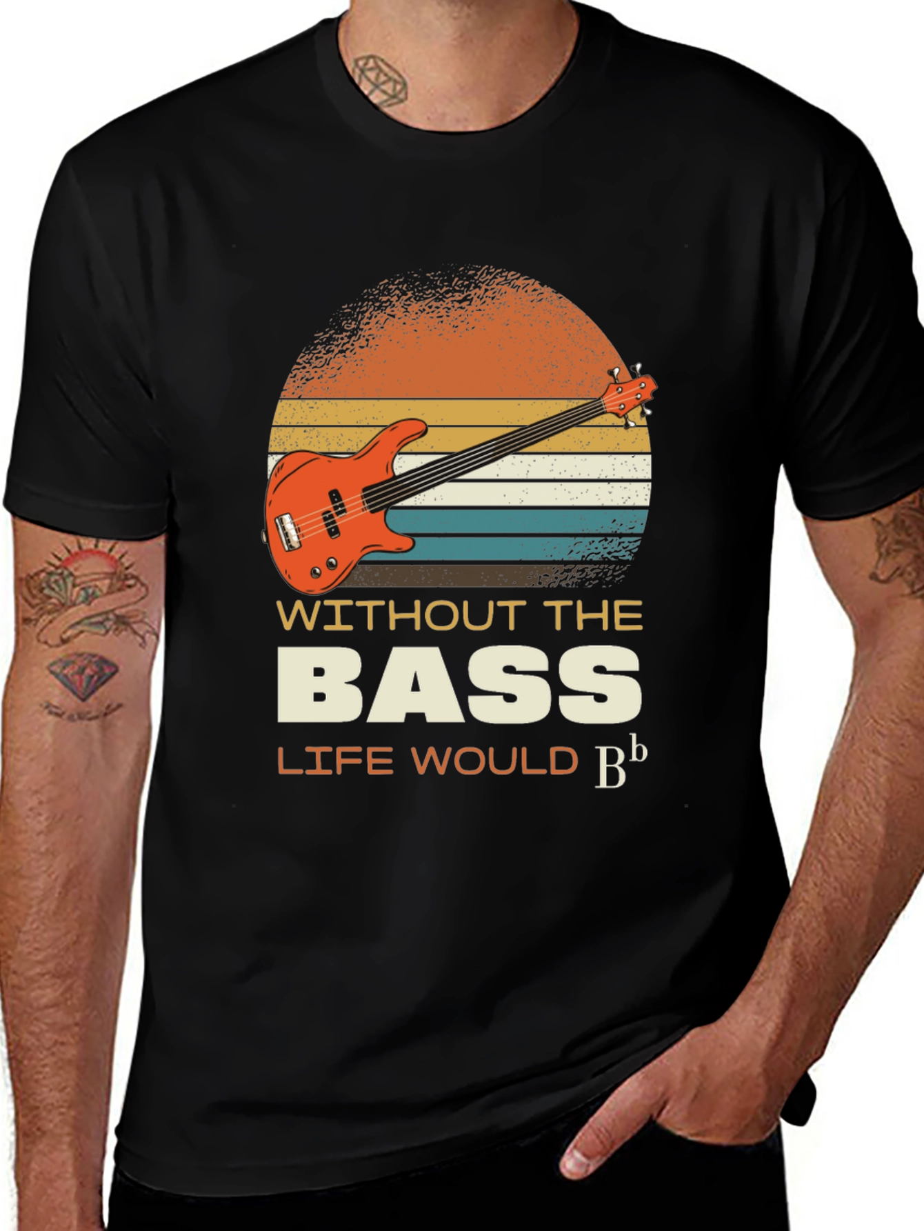 Bass Guitar T-Shirt - Music Lover Tee