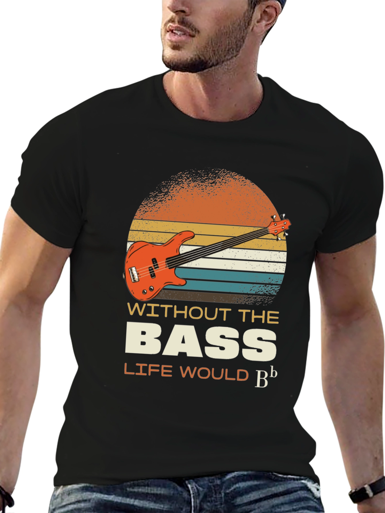 Bass Guitar T-Shirt - Music Lover Tee