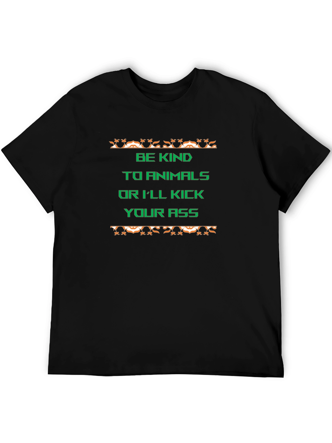 Be Kind to Animals Graphic Tee - Black