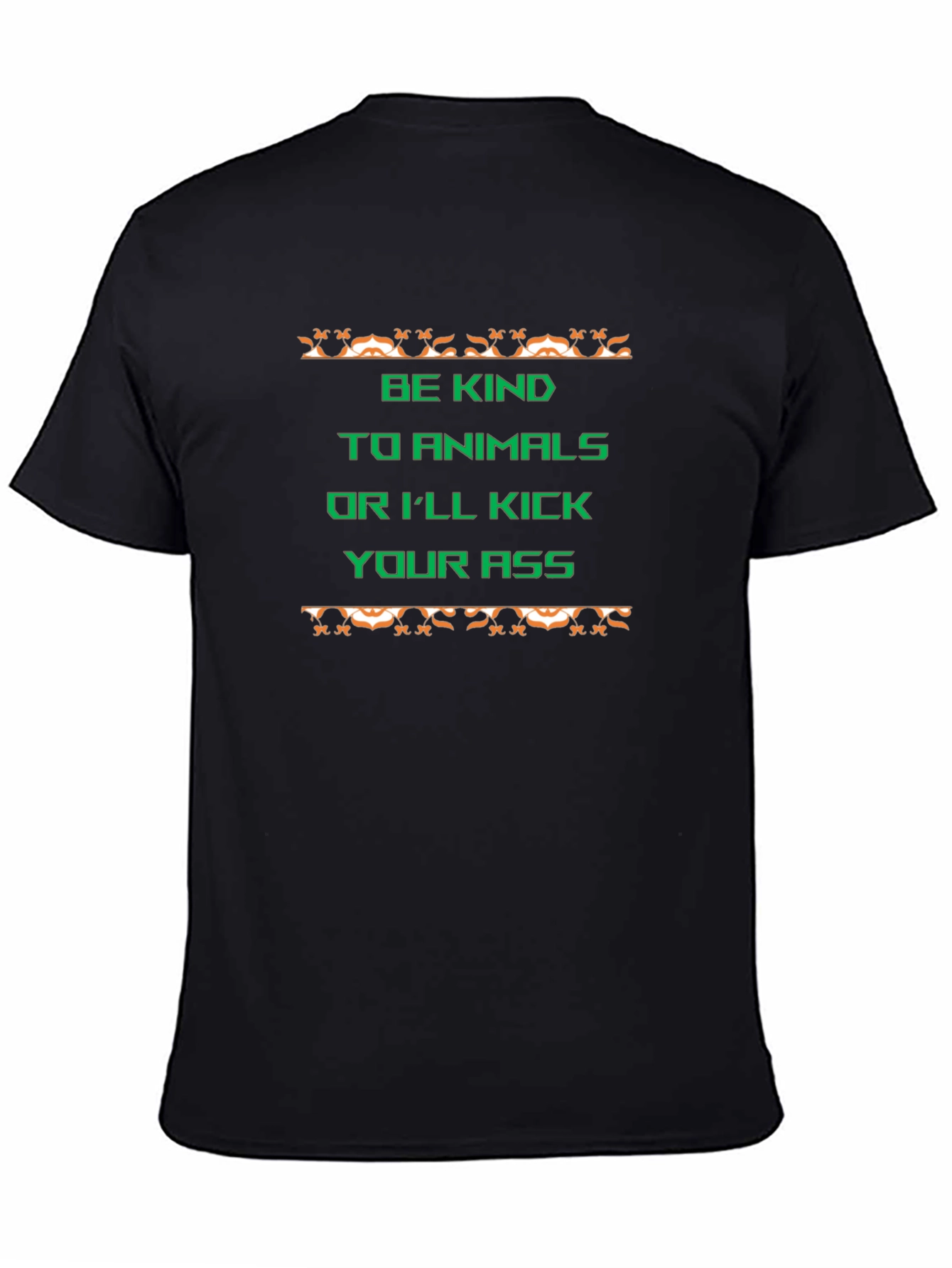 Be Kind to Animals Graphic Tee - Black