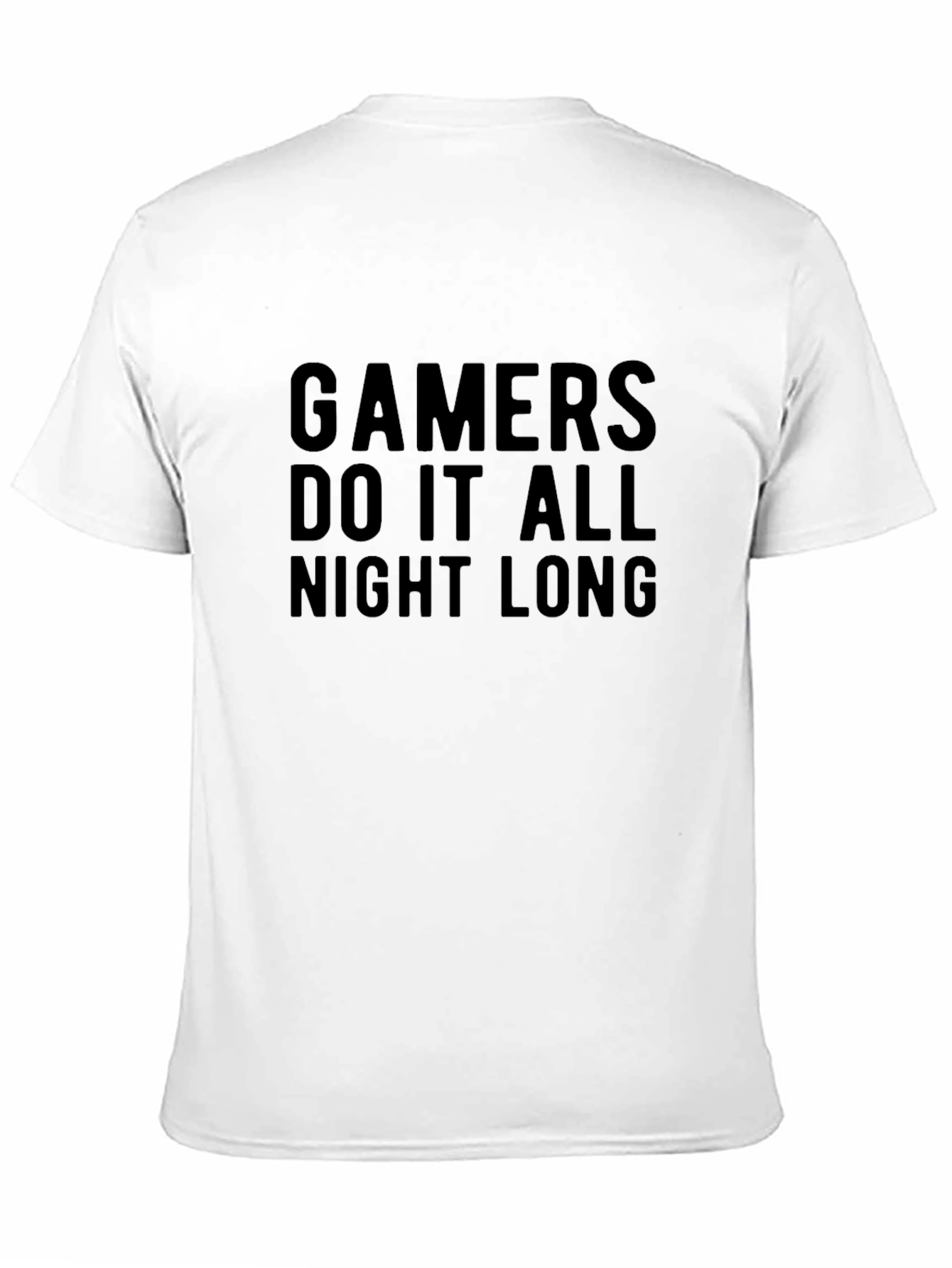 Gamers Do It All Night Long Black T-Shirt