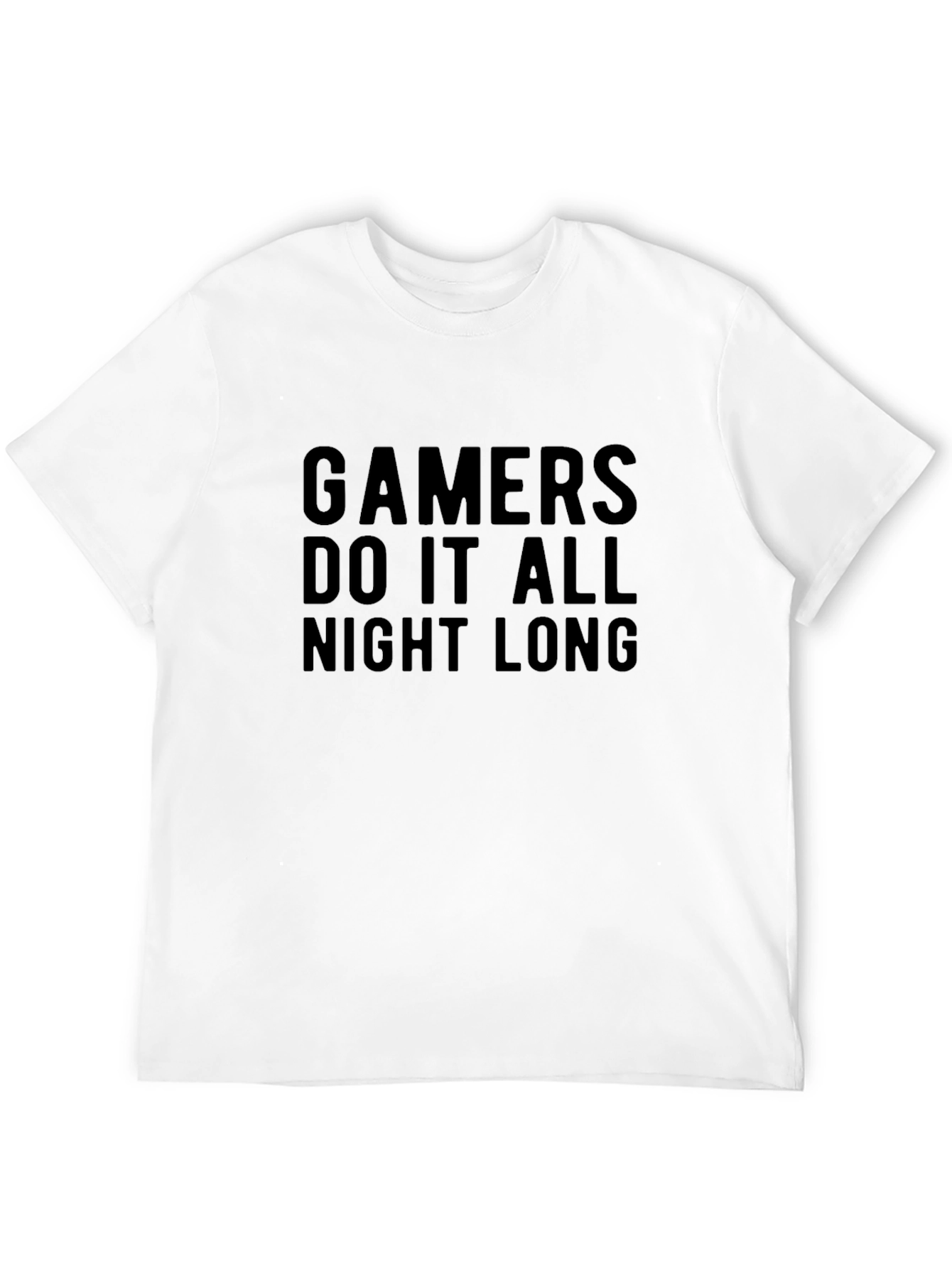 Gamers Do It All Night Long Black T-Shirt
