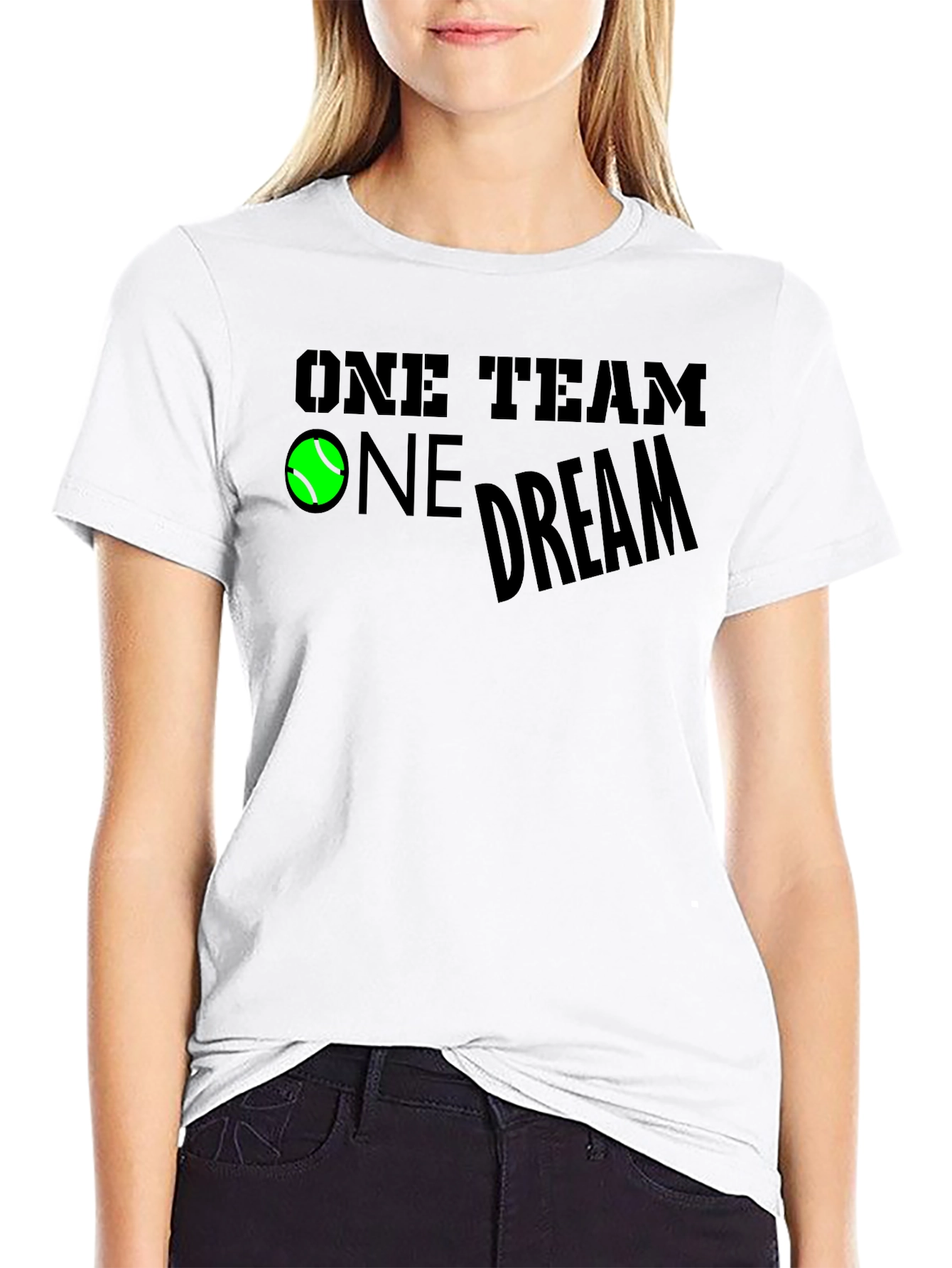 One Team One Dream Tennis Graphic T-Shirt