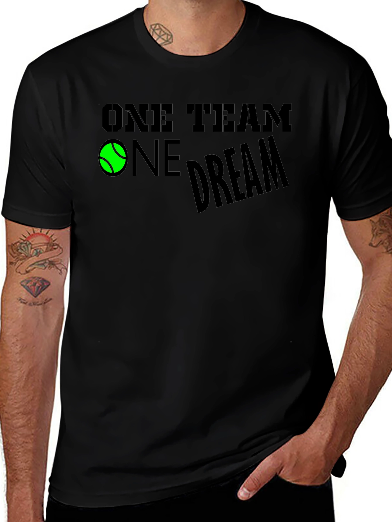 One Team One Dream Tennis Graphic T-Shirt