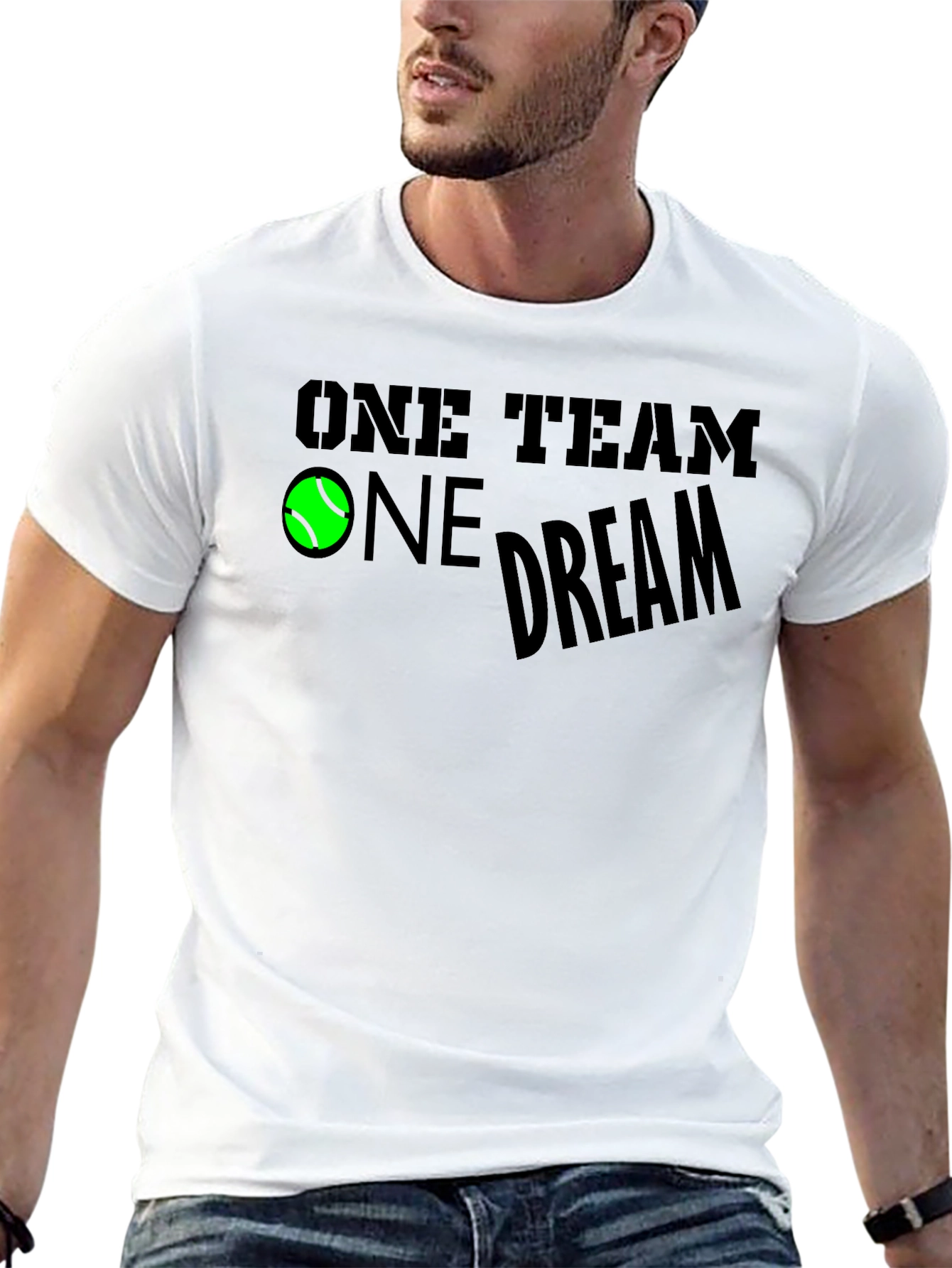 One Team One Dream Tennis Graphic T-Shirt