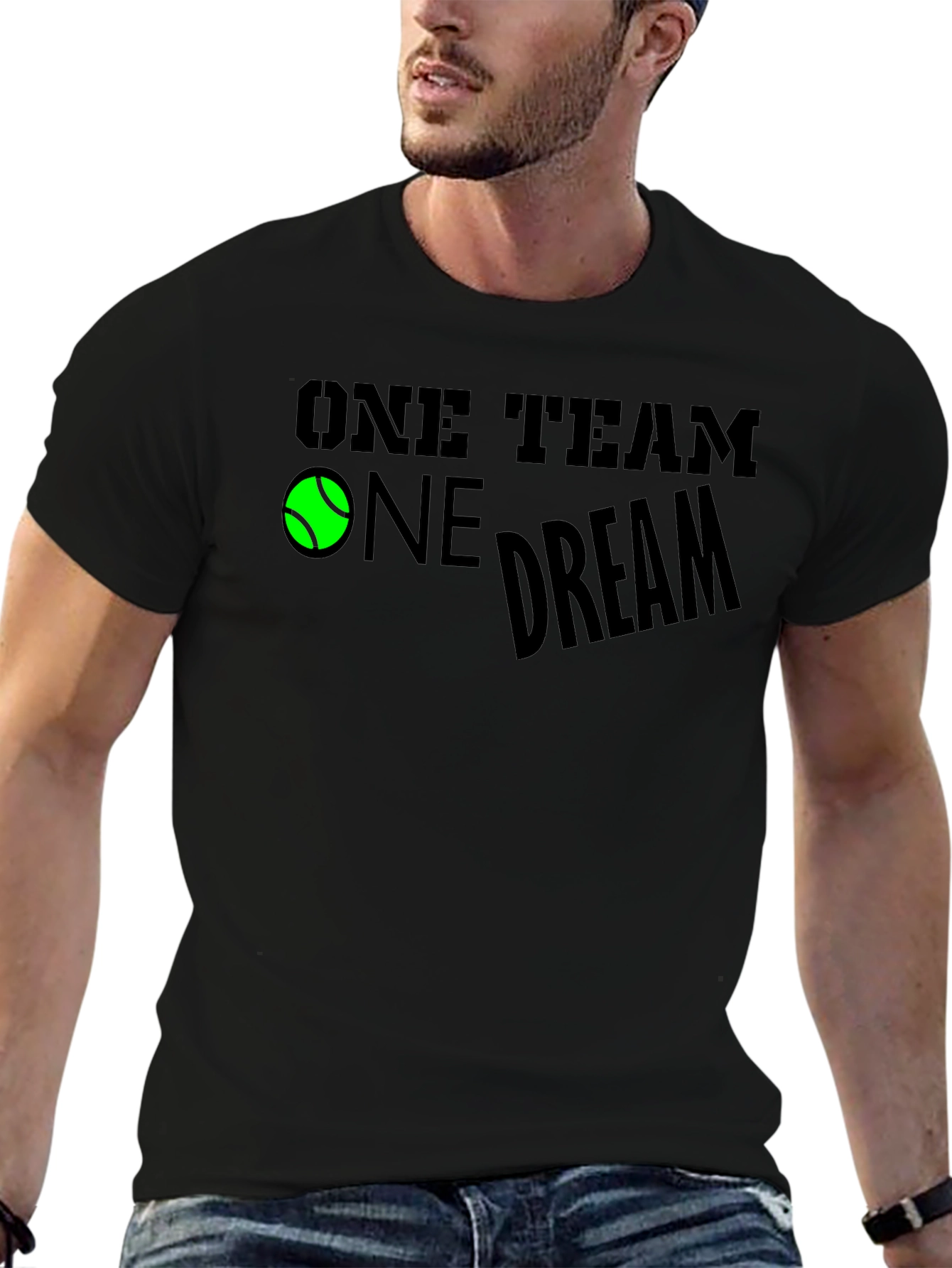 One Team One Dream Tennis Graphic T-Shirt