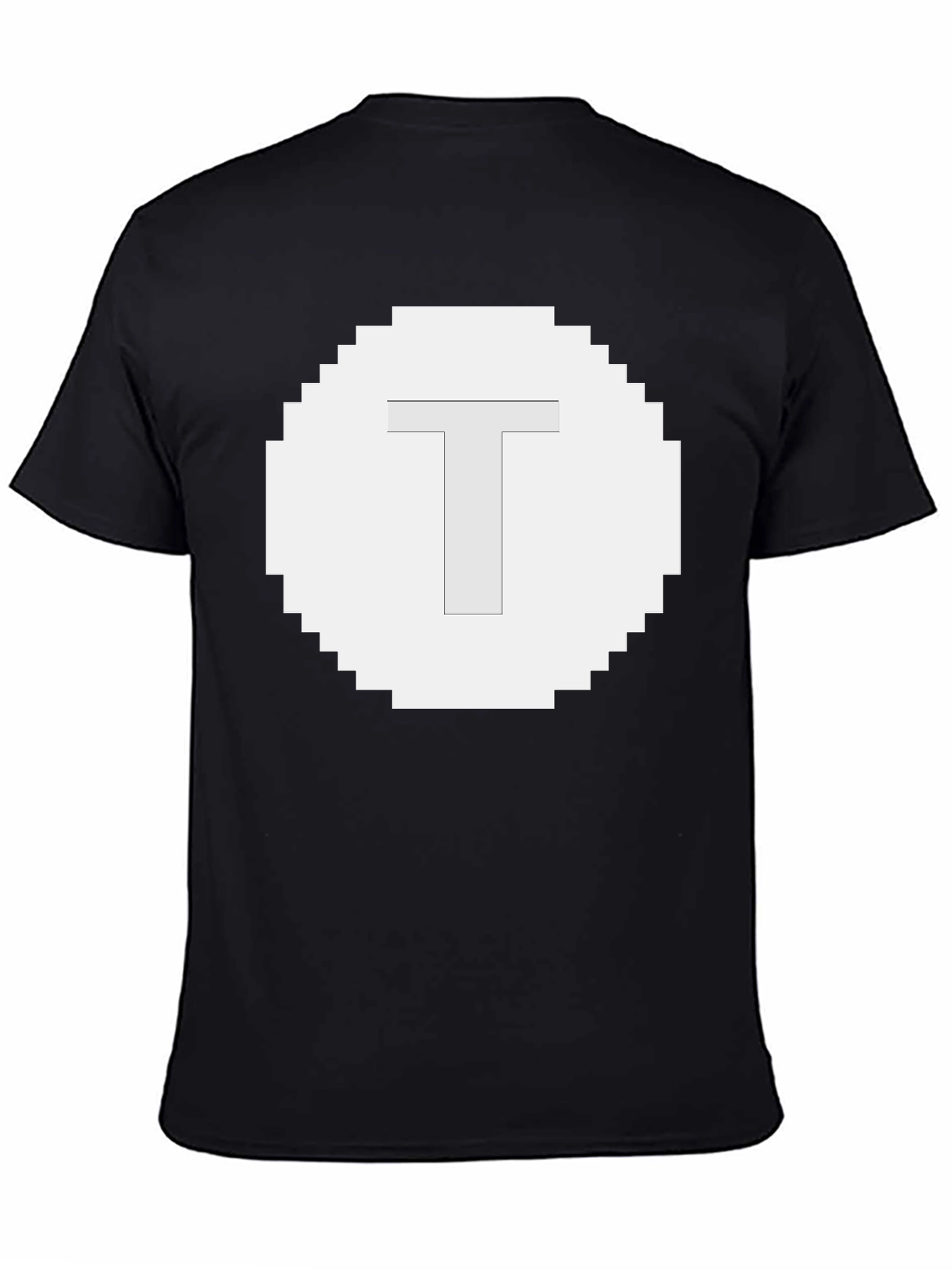 Pixel T Graphic Tee - Black Casual Shirt
