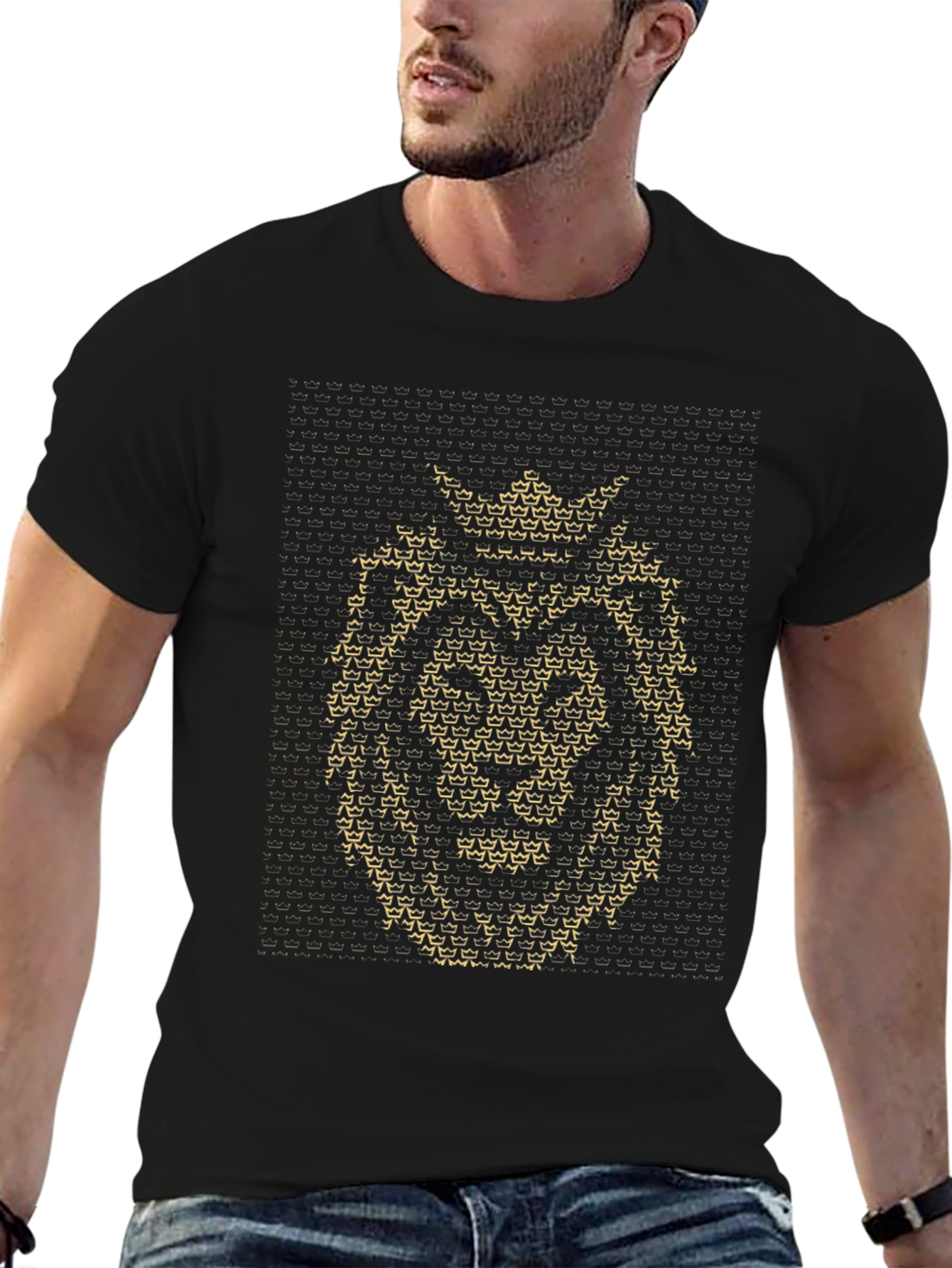 Lion Crown Graphic Black T-Shirt