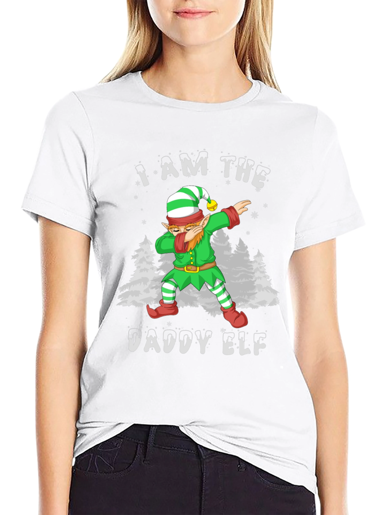 I am the Daddy Elf T-Shirt Christmas Holiday Tee