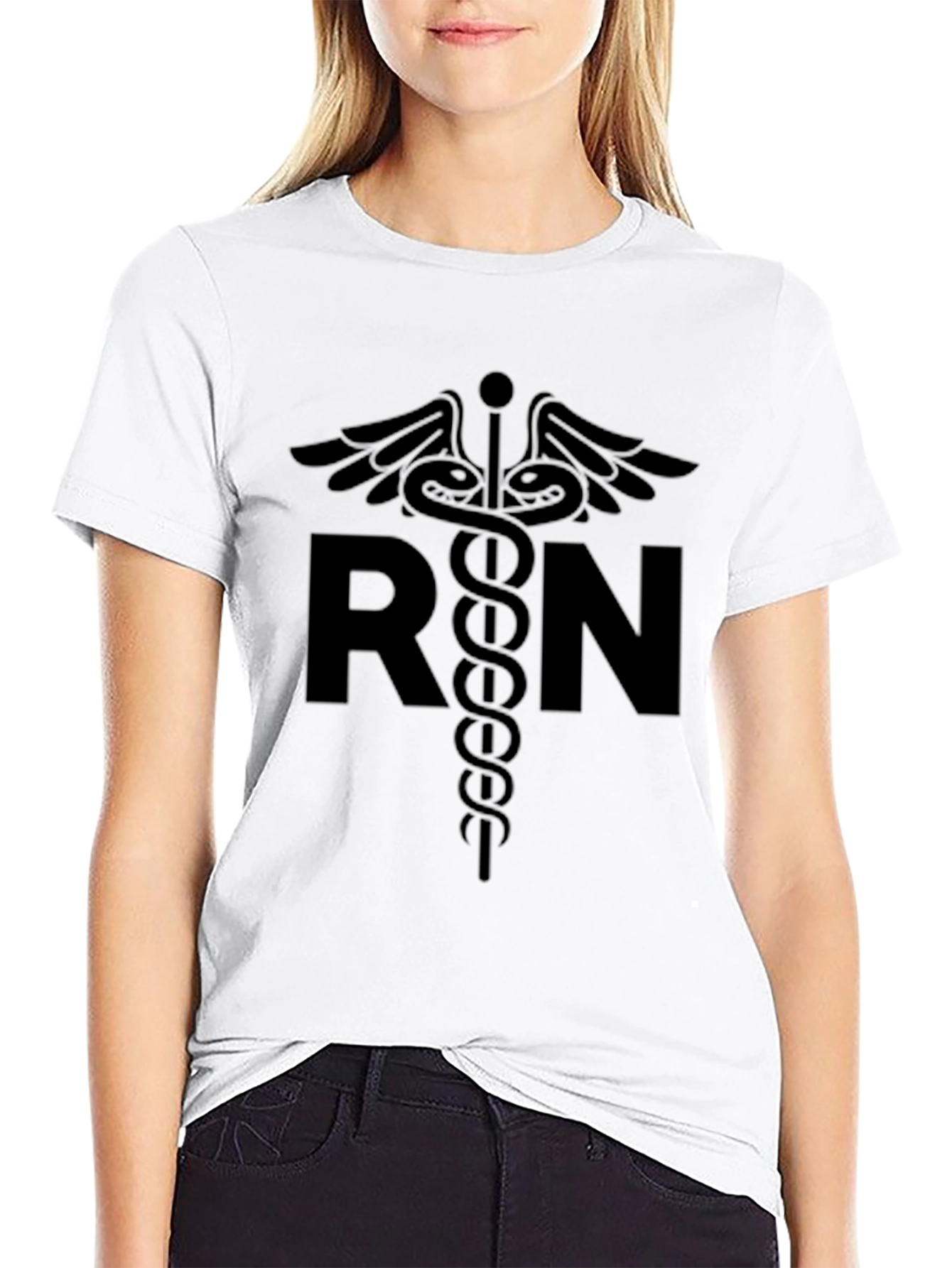 RN Caduceus Graphic T-Shirt - Comfortable Everyday Wear