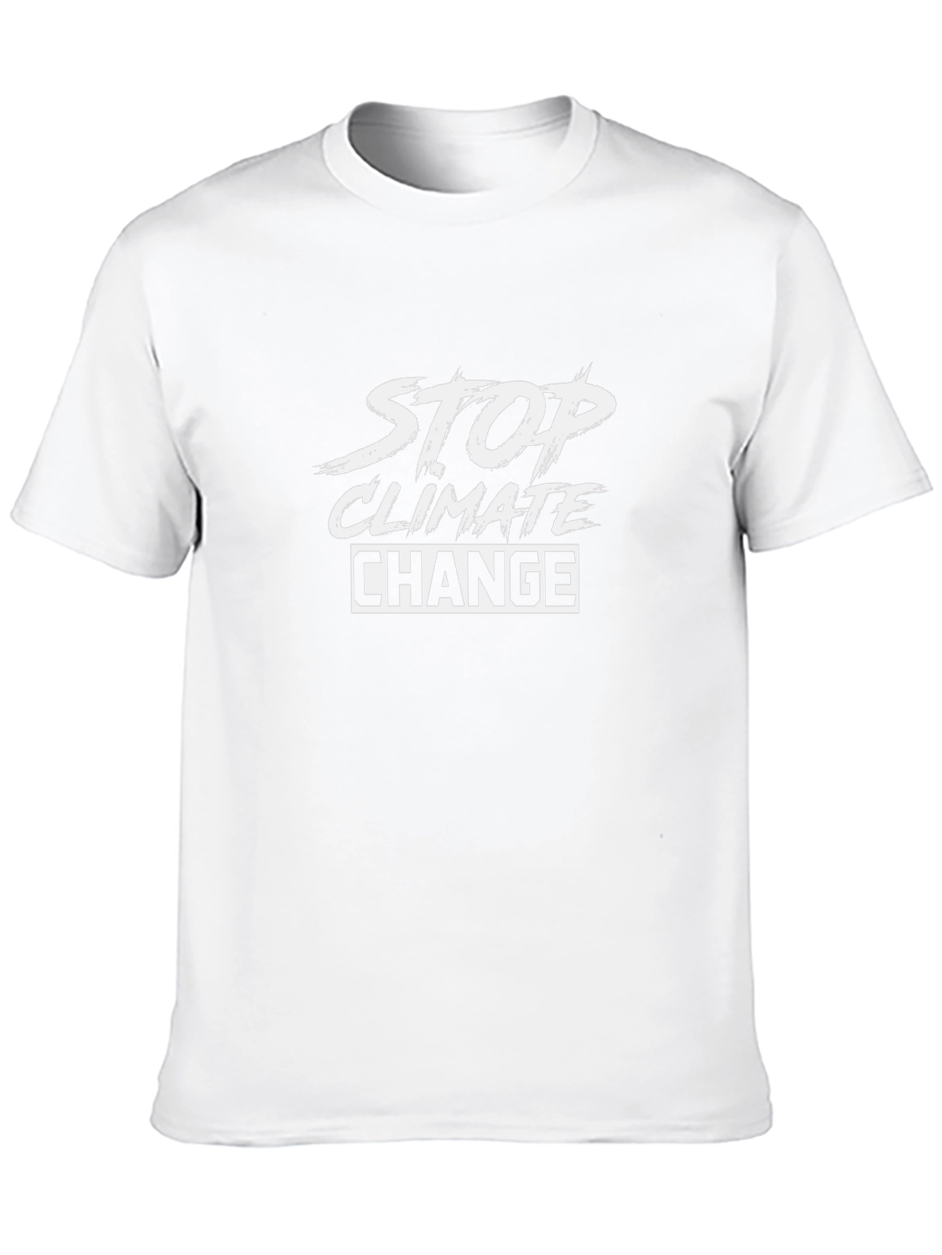Stop Climate Change Black Graphic T-Shirt
