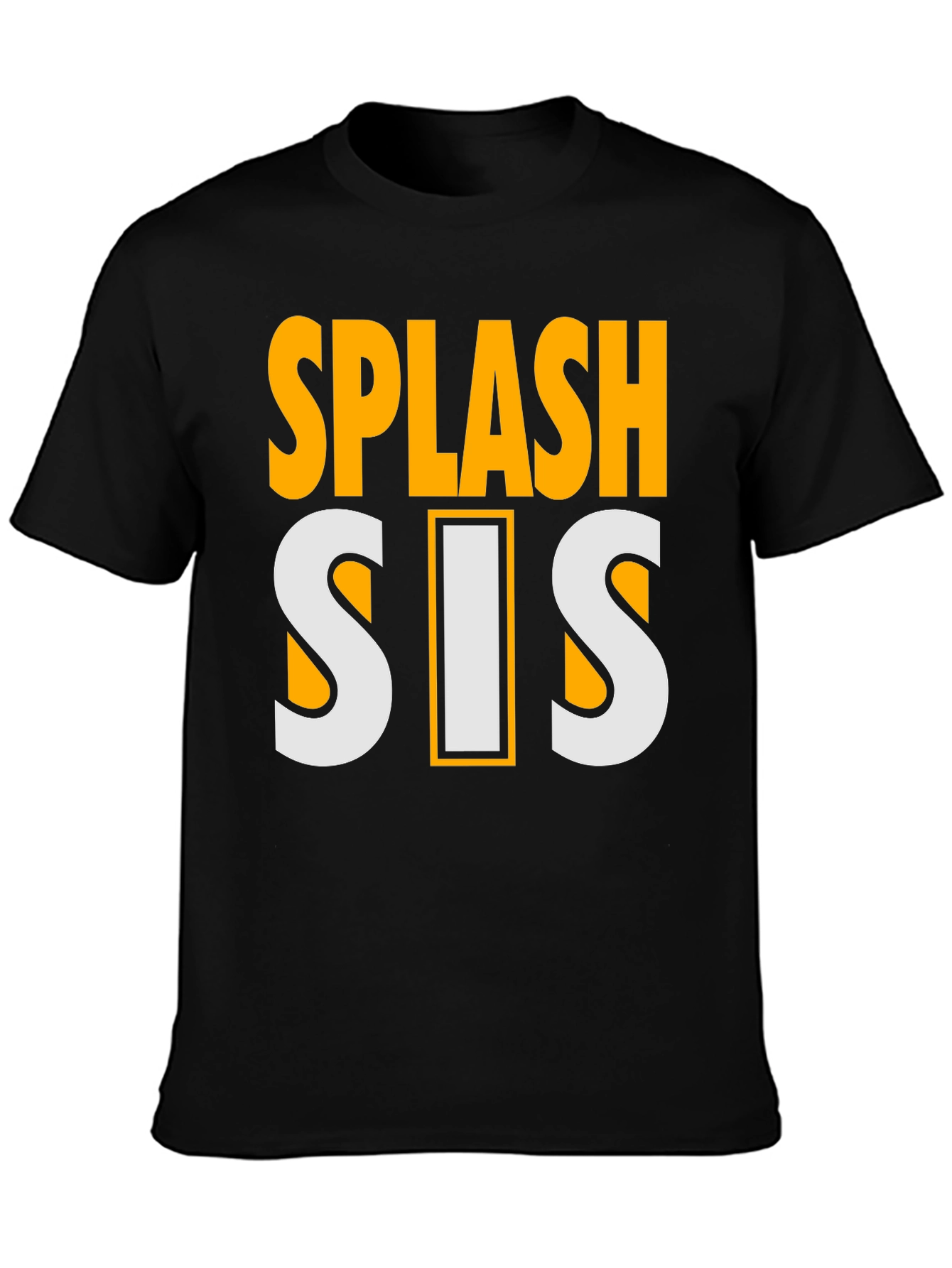 Splash Sis Black Graphic Tee