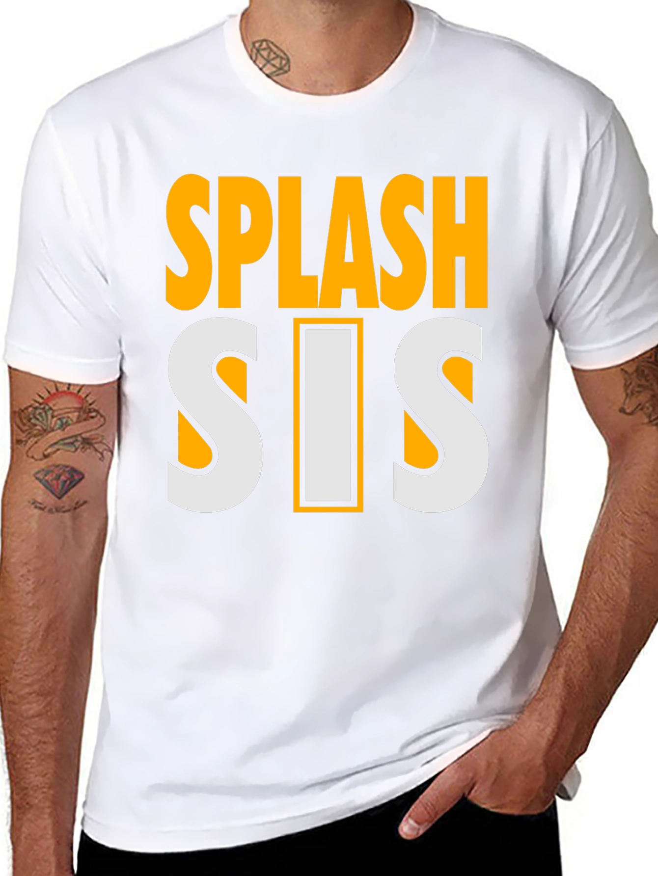 Splash Sis Black Graphic Tee