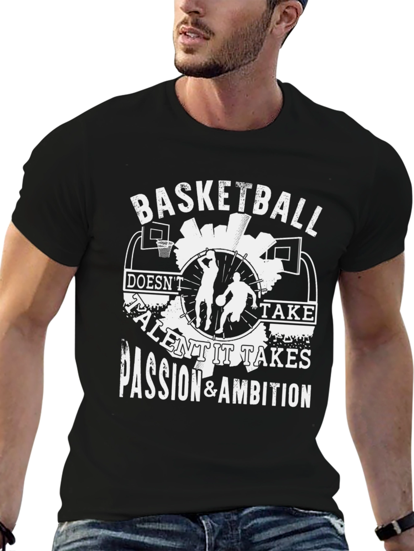Basketball Passion & Ambition Graphic T-Shirt