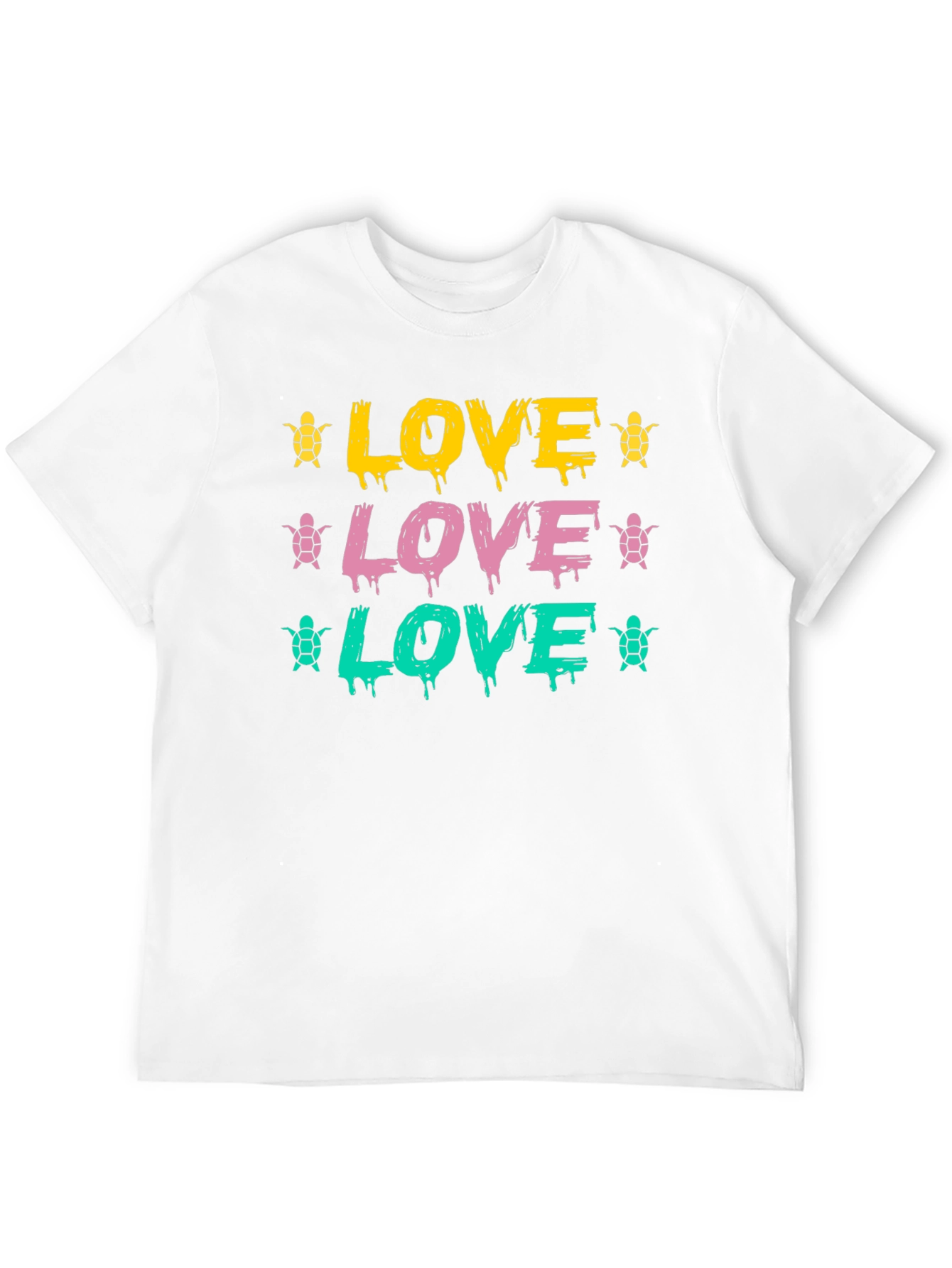 Love Turtles Graphic Tee - Black