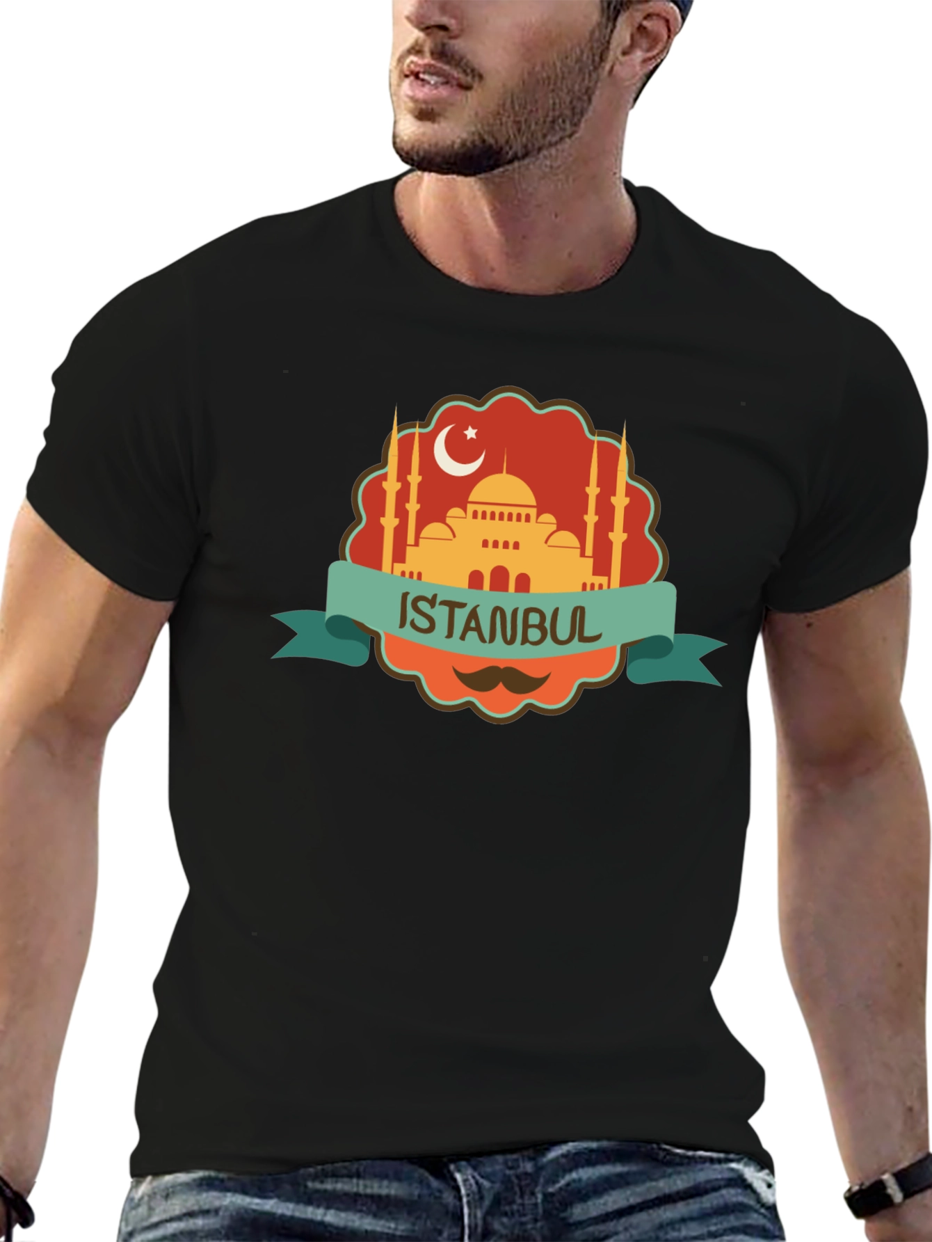 Istanbul Graphic T-Shirt - Mens Black Tee