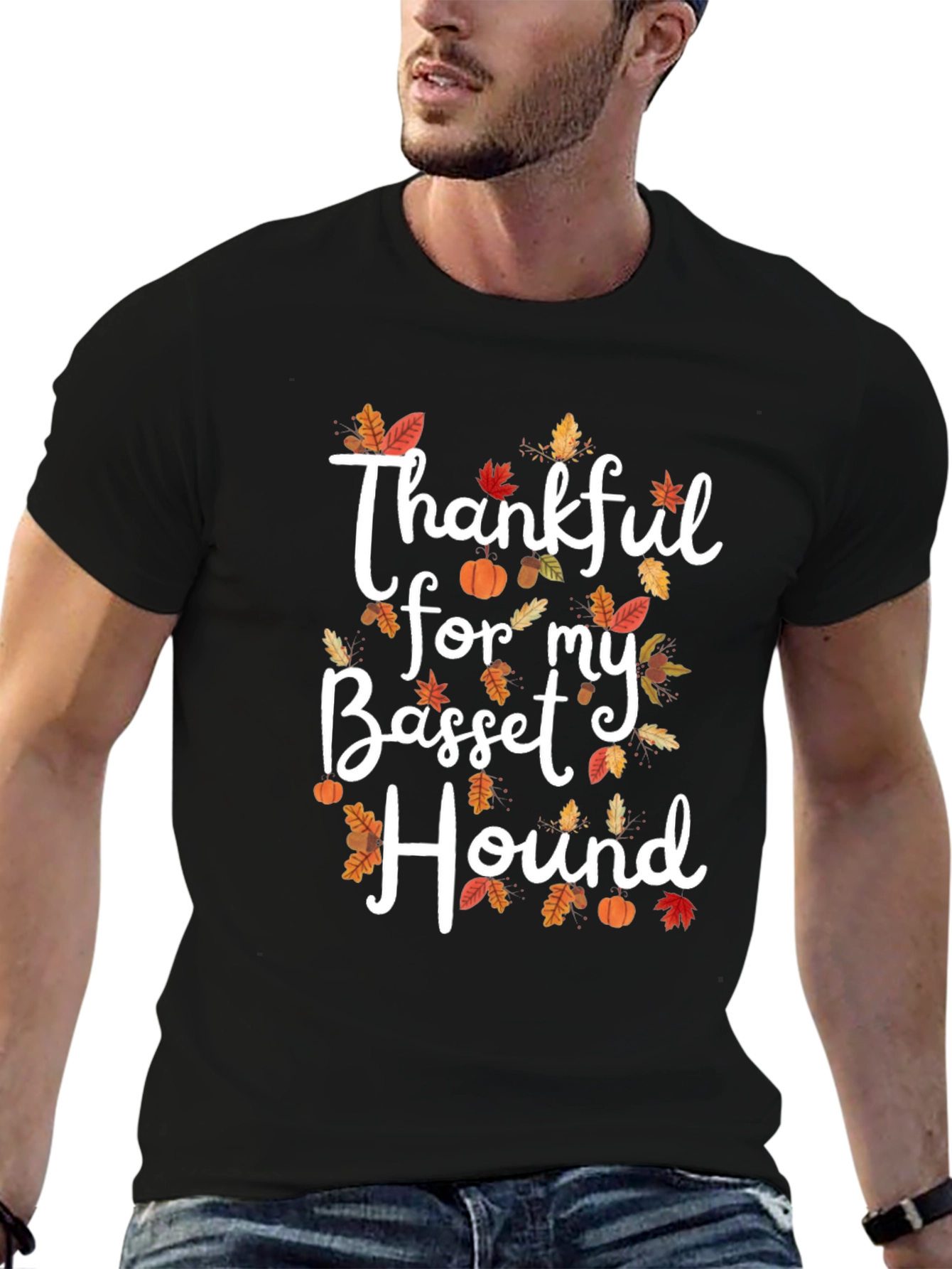 Thankful for My Basset Hound Thanksgiving T-Shirt
