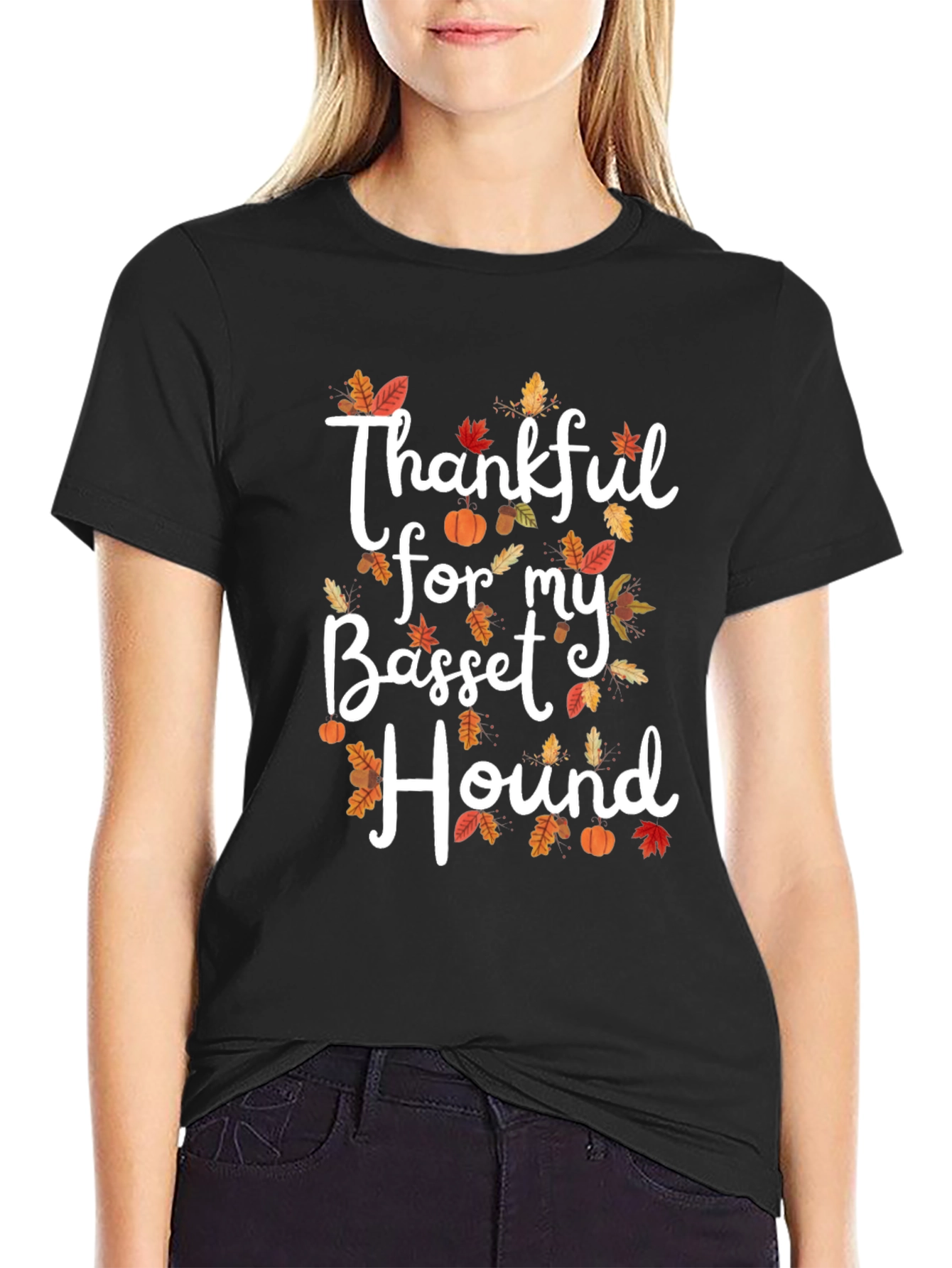 Thankful for My Basset Hound Thanksgiving T-Shirt