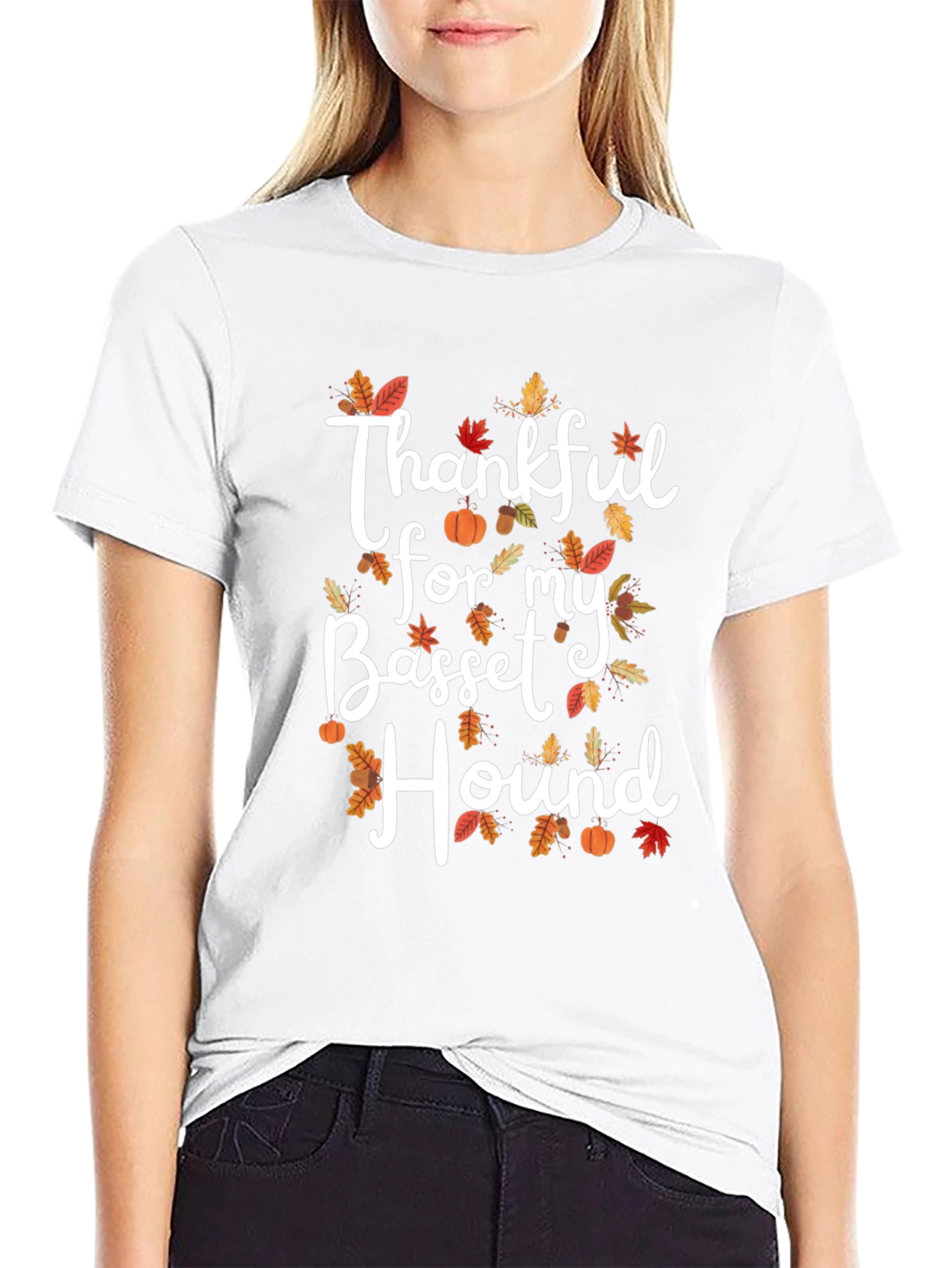 Thankful for My Basset Hound Thanksgiving T-Shirt