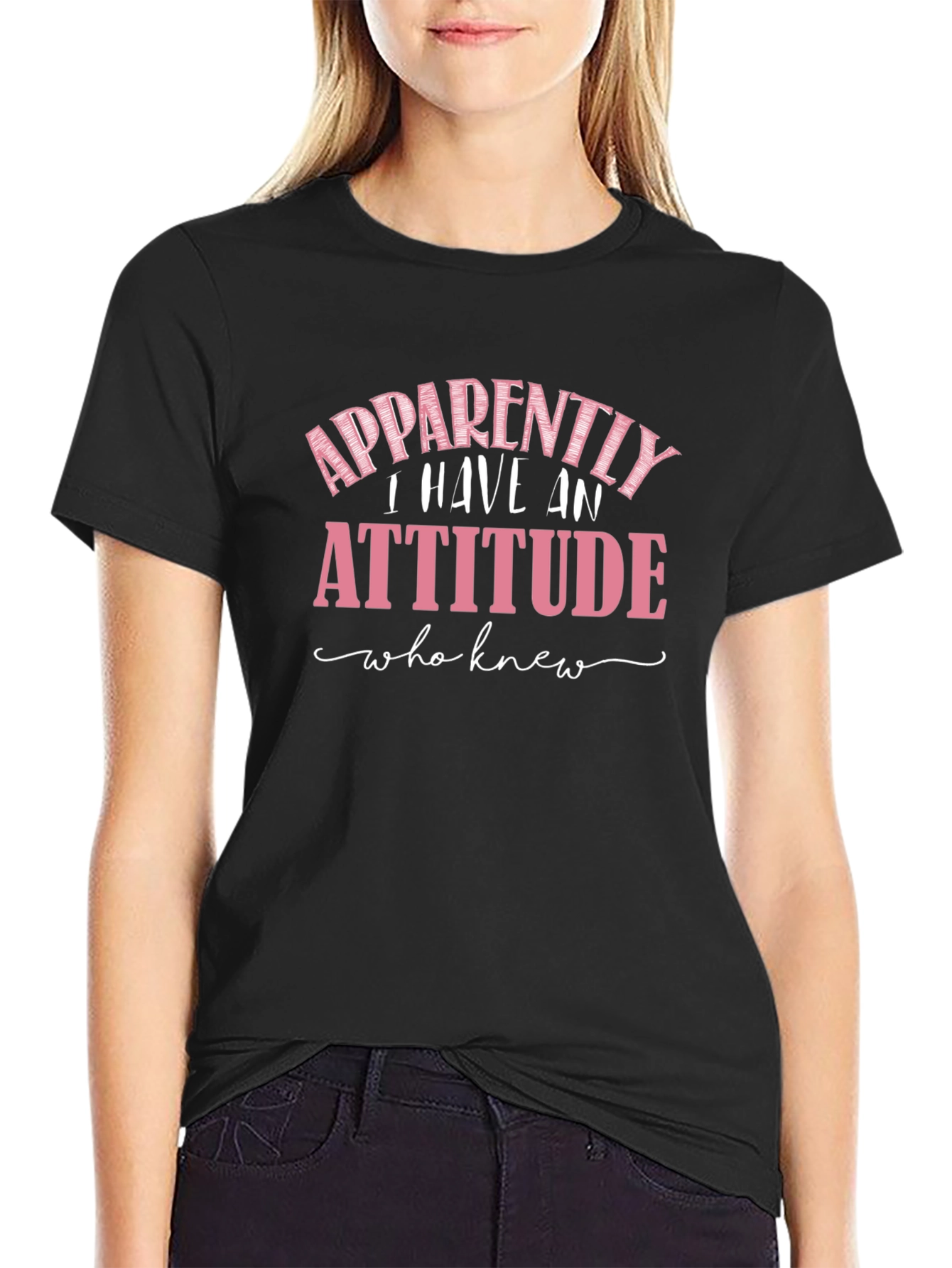Apparently I Have An Attitude Funny Sarcastic T-Shirt
