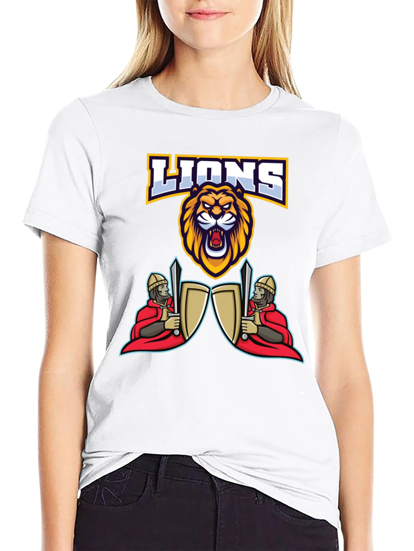 Lions Graphic T-Shirt - Fierce Design