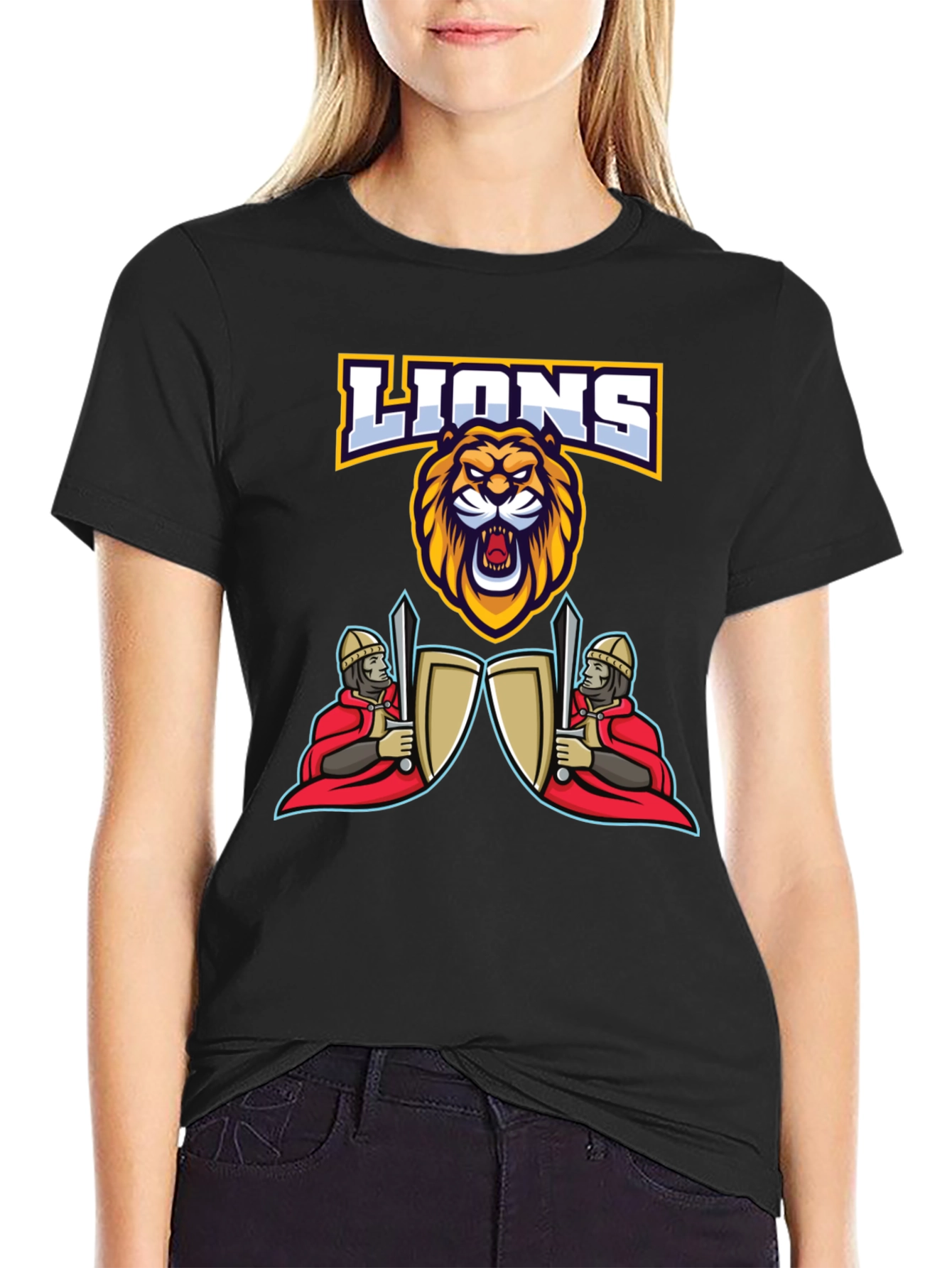 Lions Graphic T-Shirt - Fierce Design