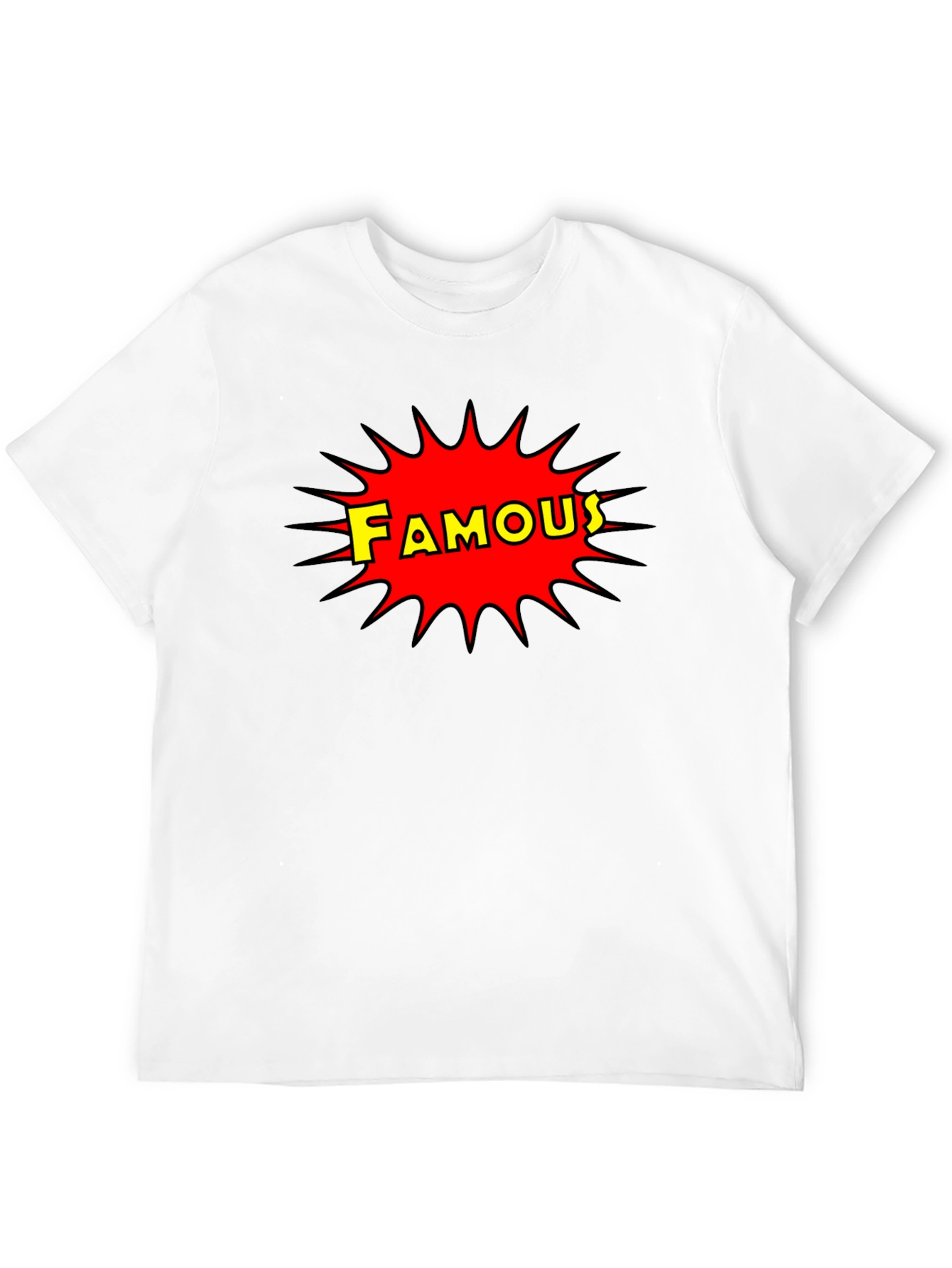 Famous Graphic Print Crew Neck T-Shirt