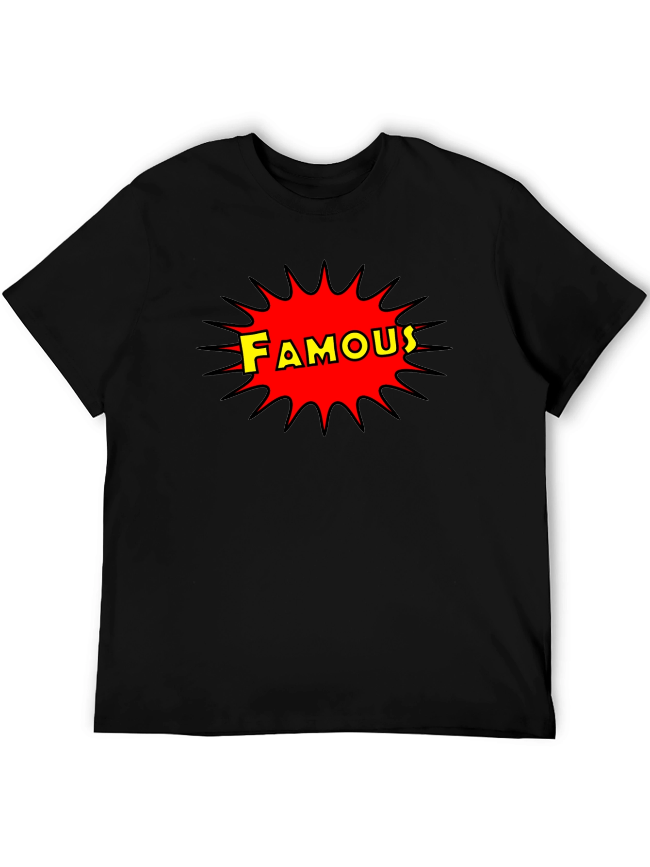 Famous Graphic Print Crew Neck T-Shirt