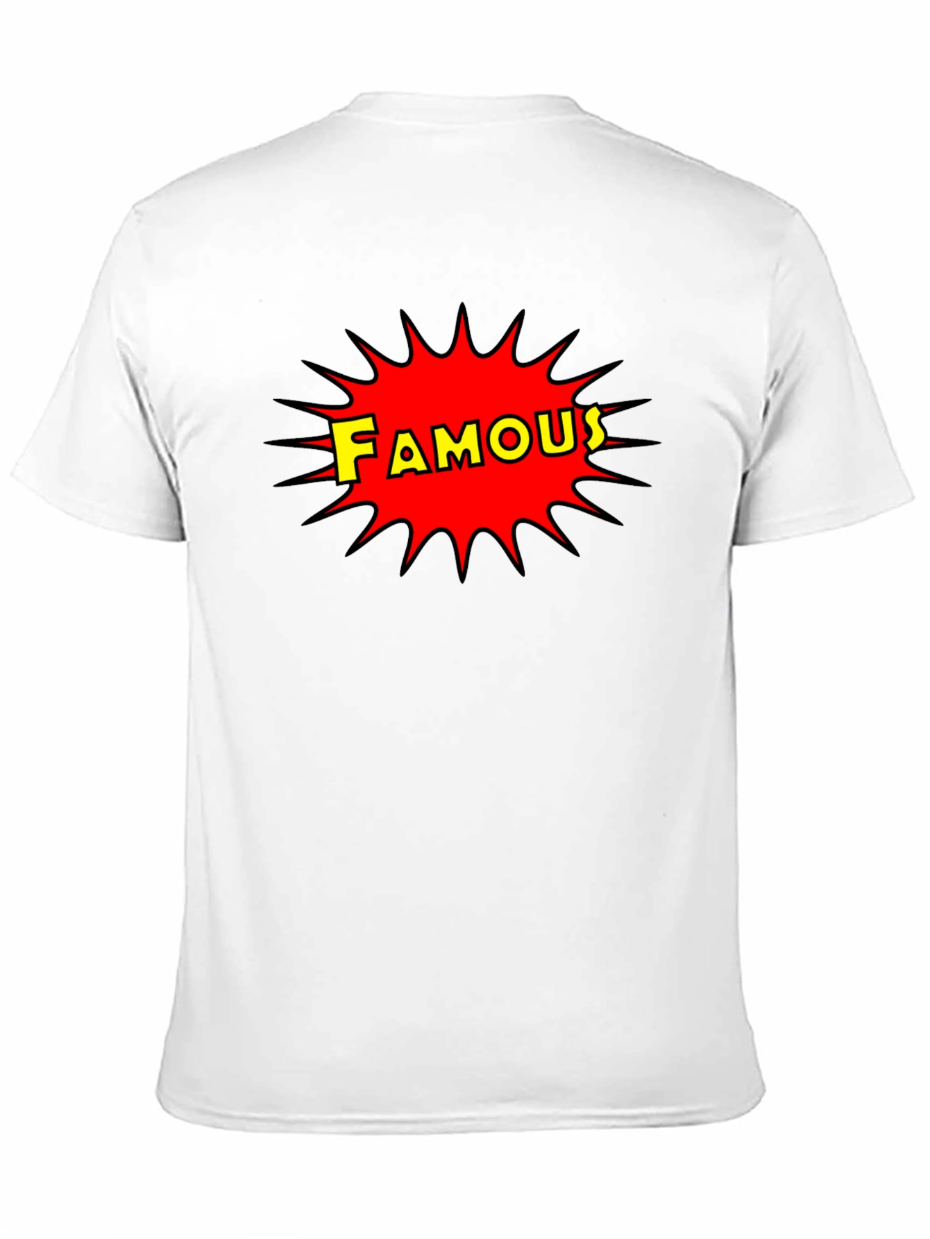 Famous Graphic Print Crew Neck T-Shirt