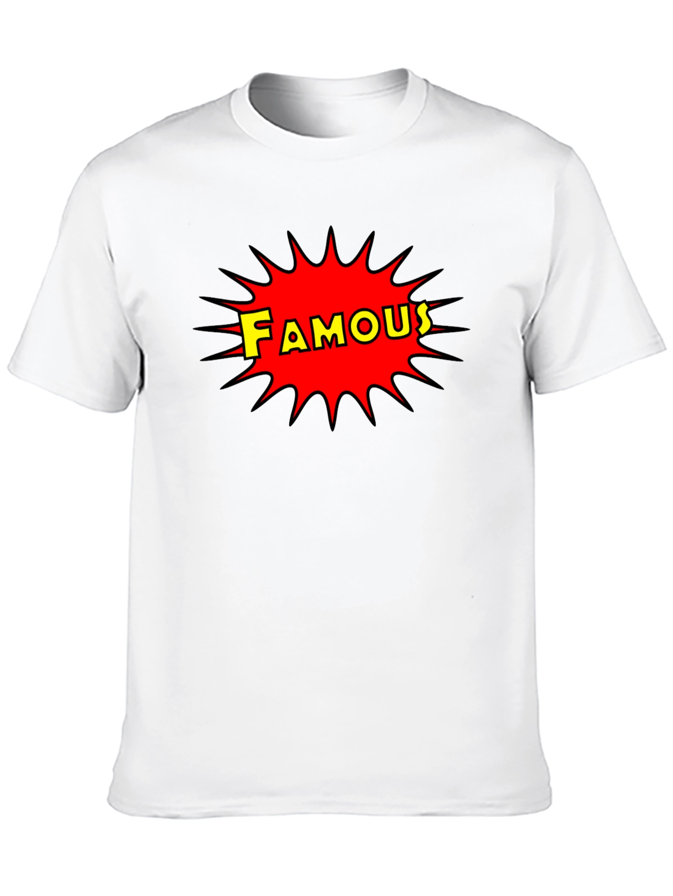 Famous Graphic Print Crew Neck T-Shirt