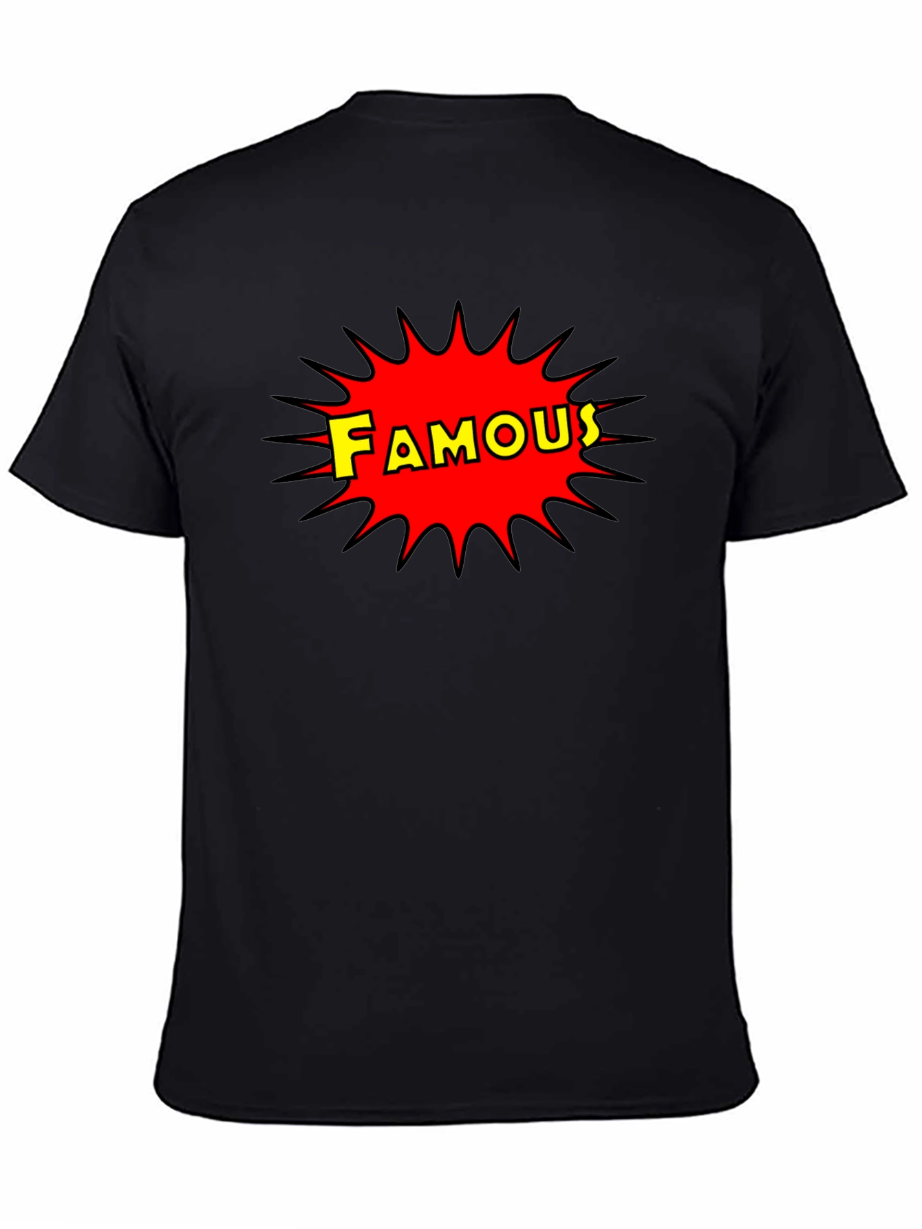Famous Graphic Print Crew Neck T-Shirt