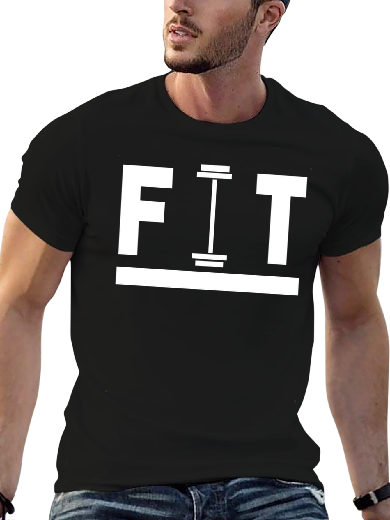 FIT Gym T-Shirt - Black Fitness Tee