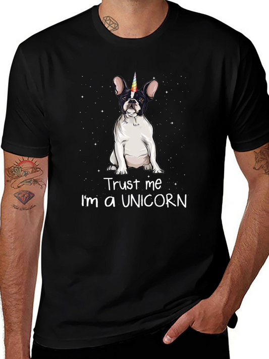 Unicorn Dog Graphic Tee - Trust Me!