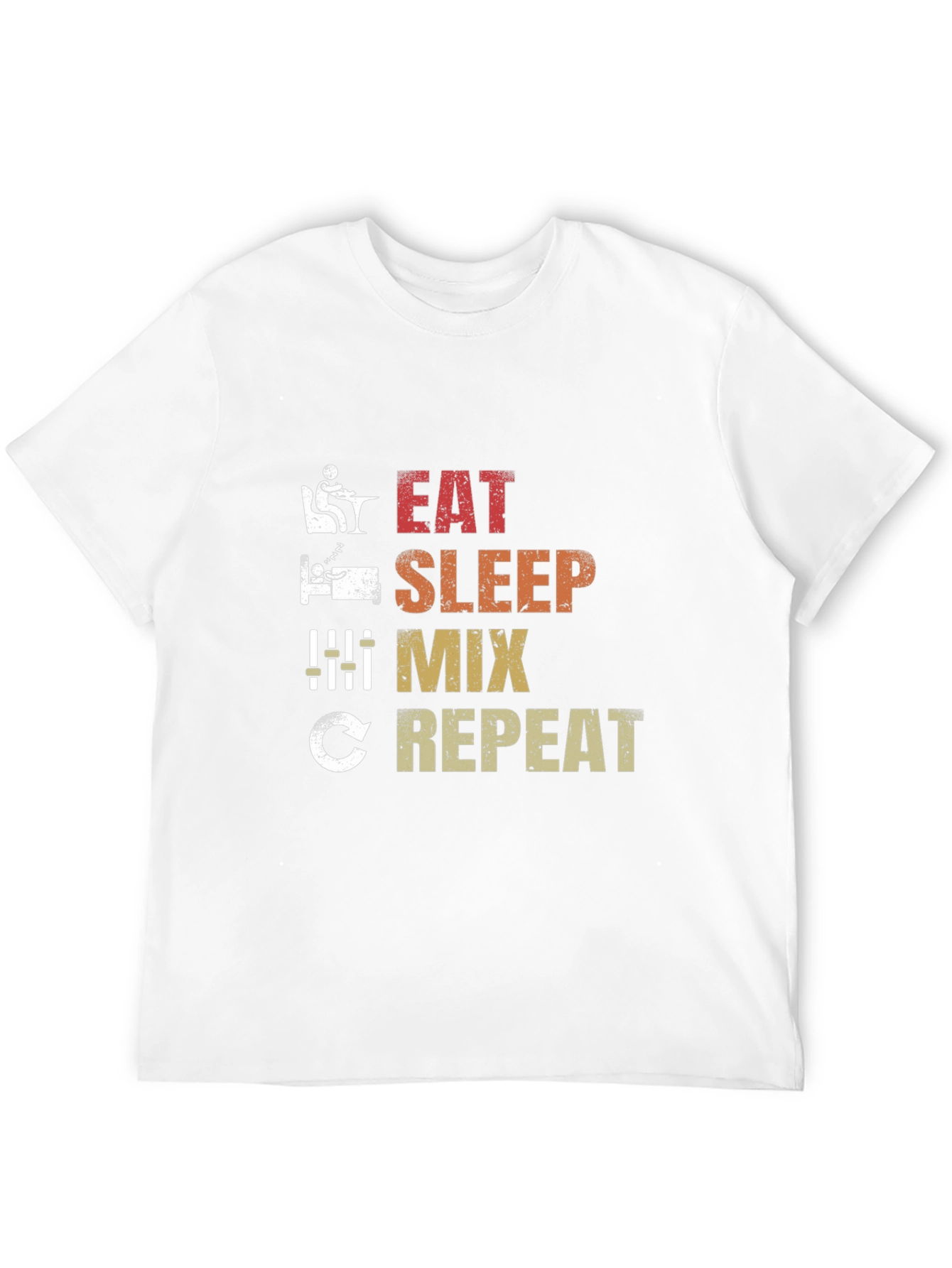 Eat Sleep Mix Repeat Graphic T-Shirt