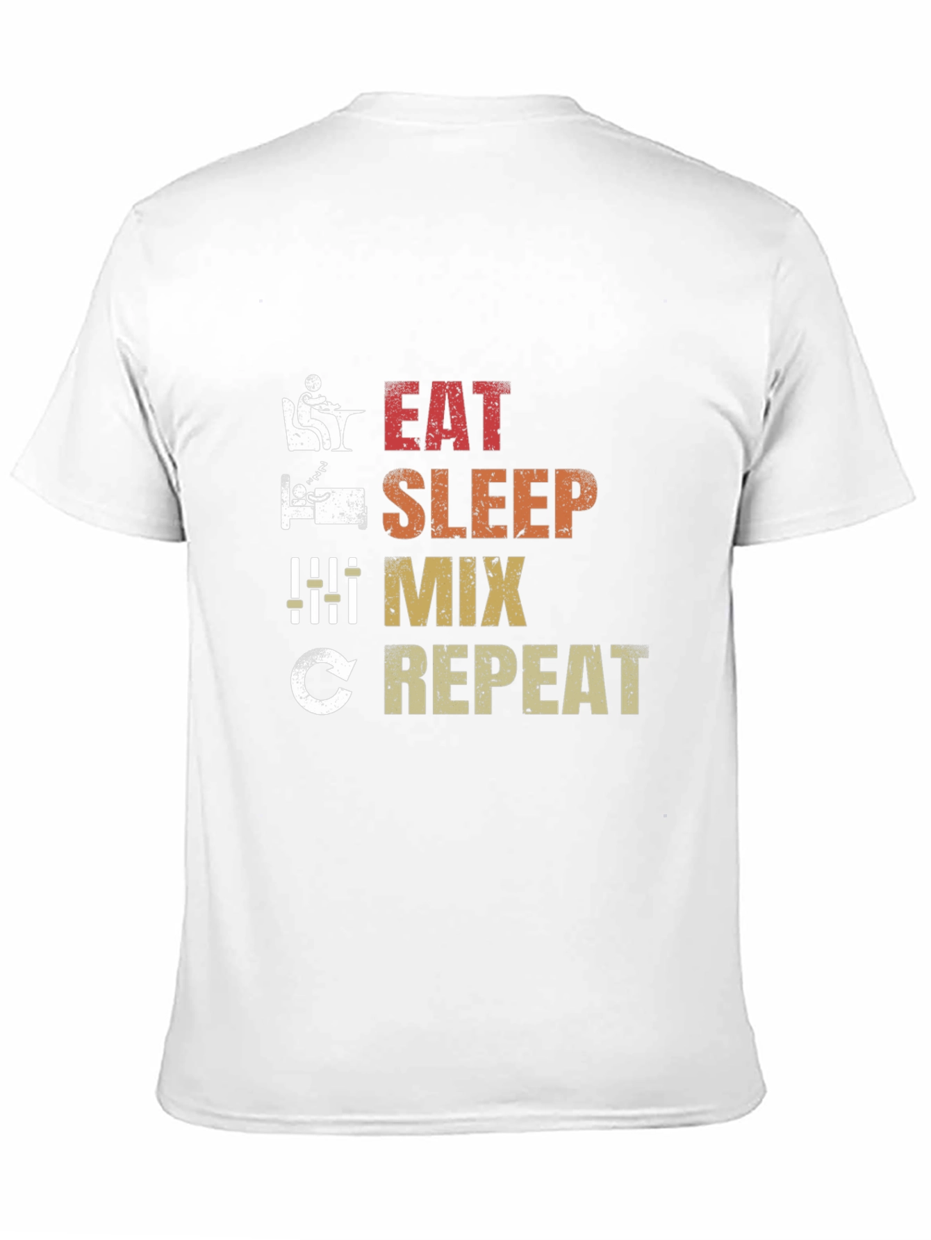 Eat Sleep Mix Repeat Graphic T-Shirt