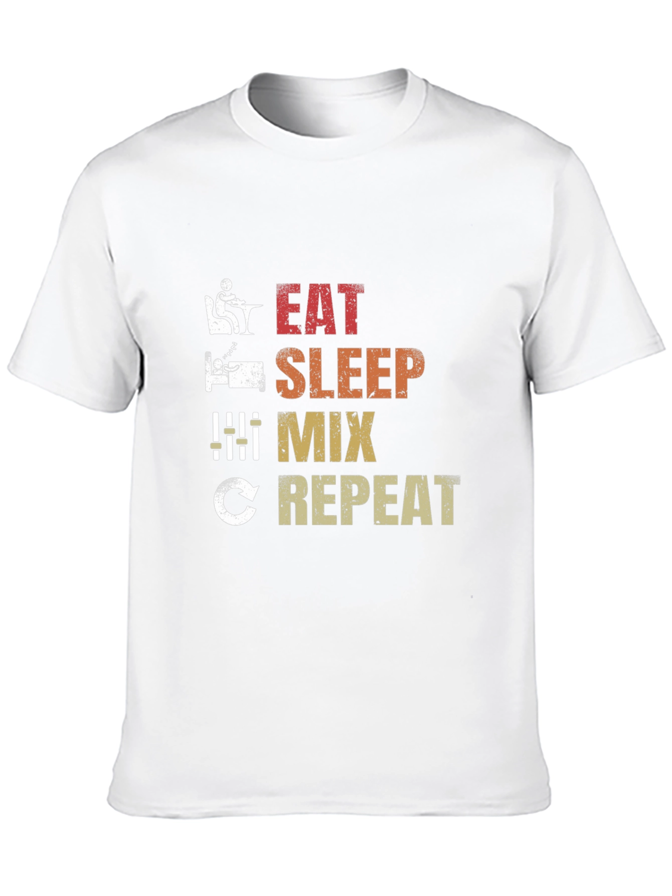 Eat Sleep Mix Repeat Graphic T-Shirt