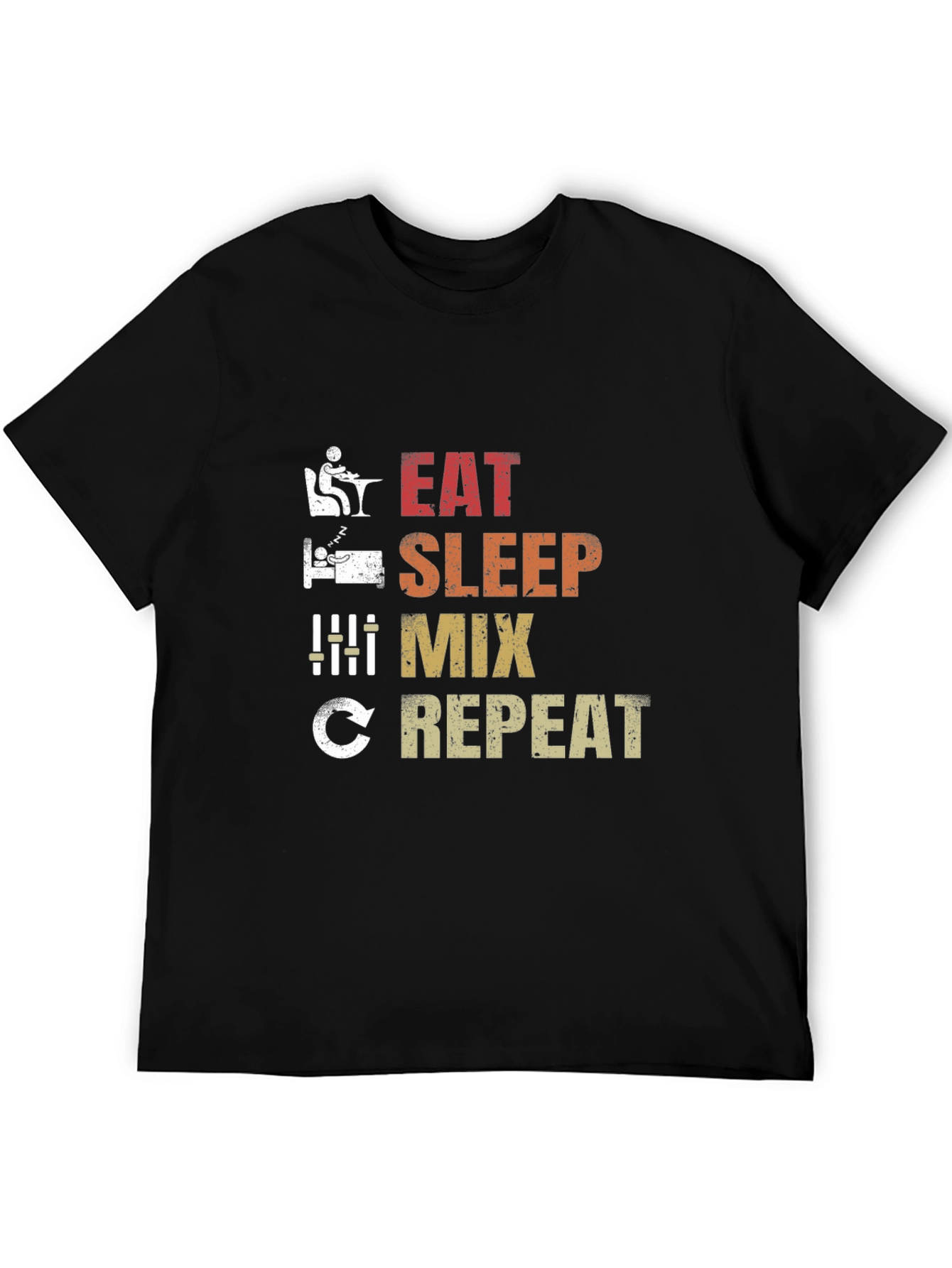 Eat Sleep Mix Repeat Graphic T-Shirt