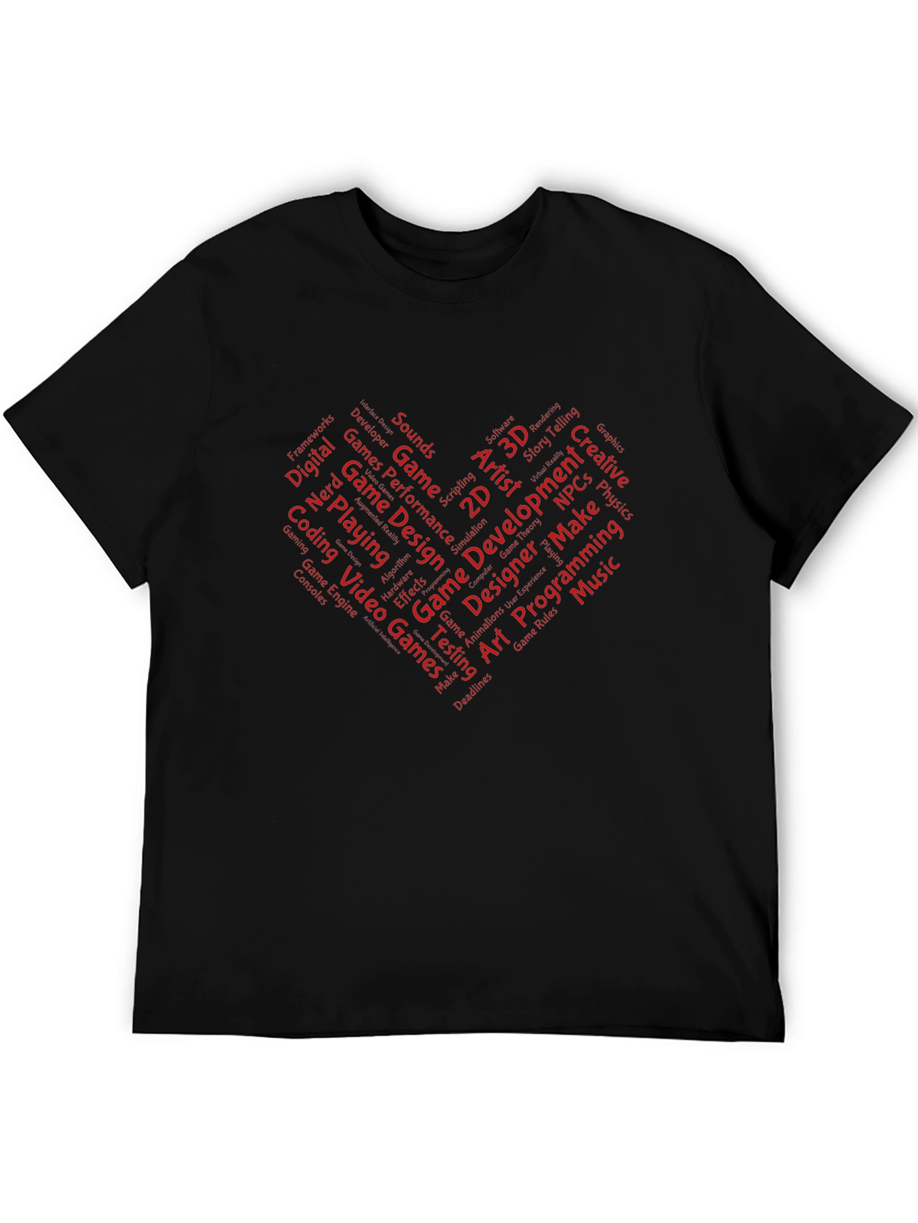 Game Developer Heart T-Shirt - Gamer Gift