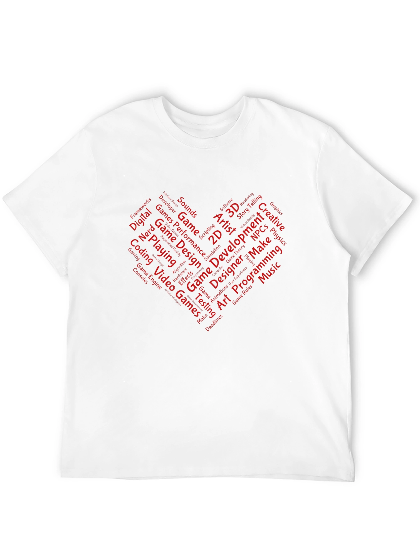 Game Developer Heart T-Shirt - Gamer Gift