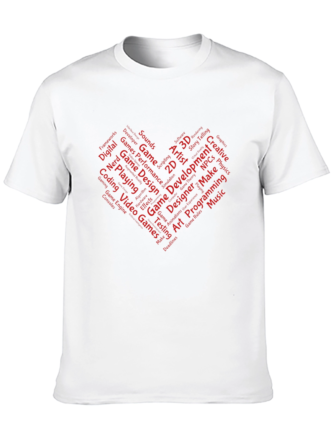 Game Developer Heart T-Shirt - Gamer Gift