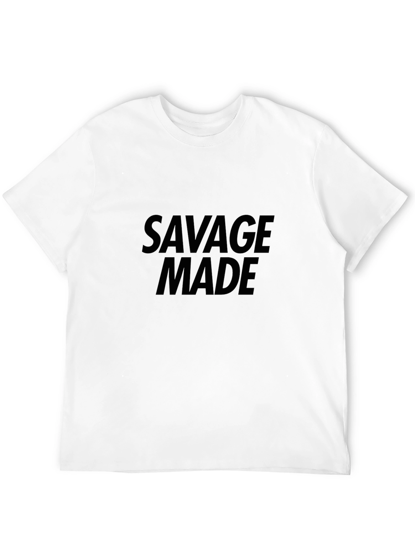 Savage Made Graphic Tee - Black Casual T-Shirt