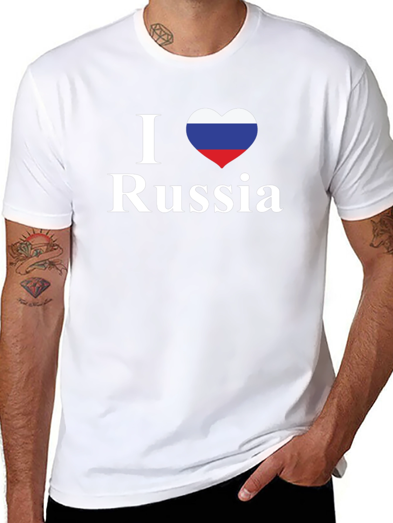 I Love Russia T-Shirt - Patriotic Pride Tee
