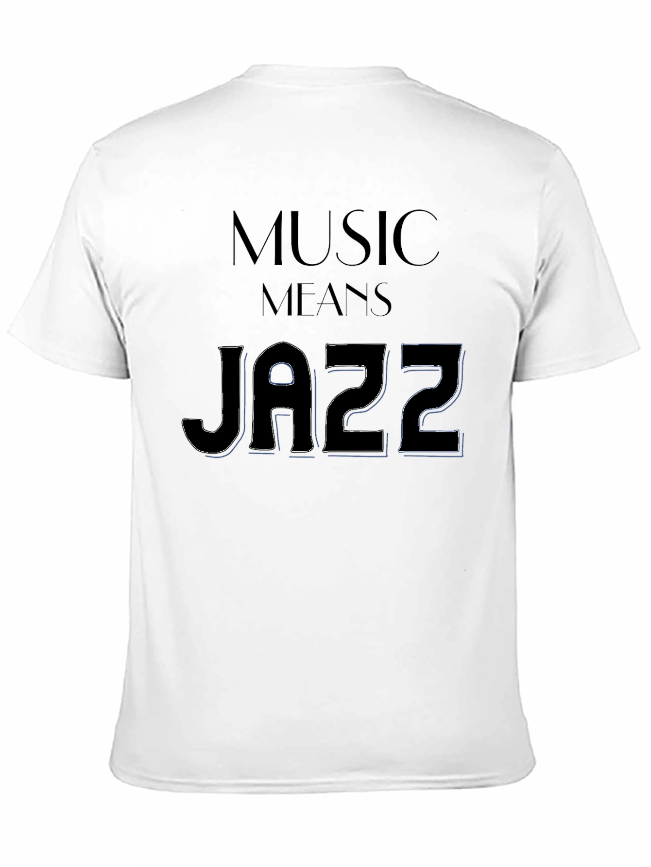 Music Means Jazz Black T-Shirt