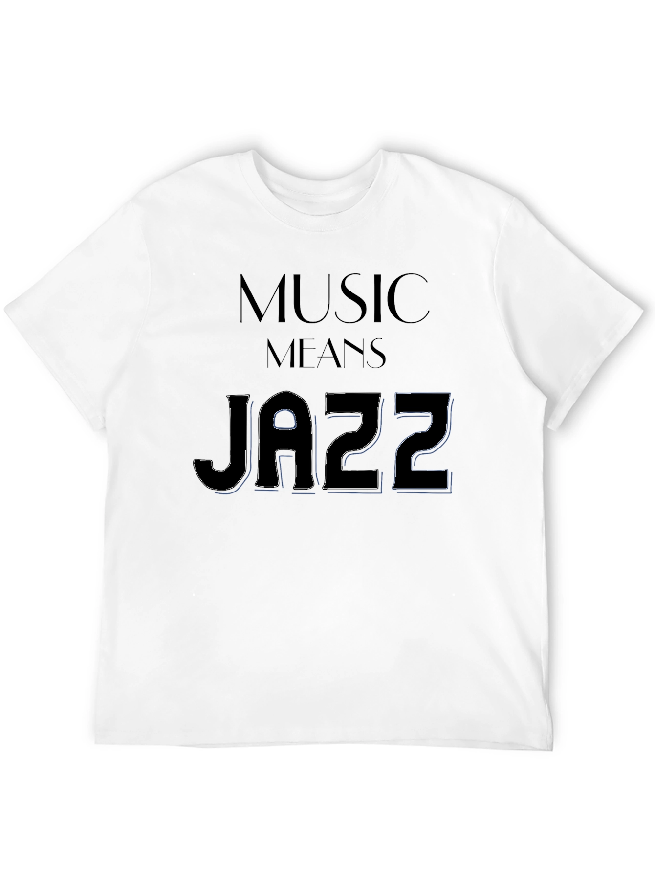 Music Means Jazz Black T-Shirt