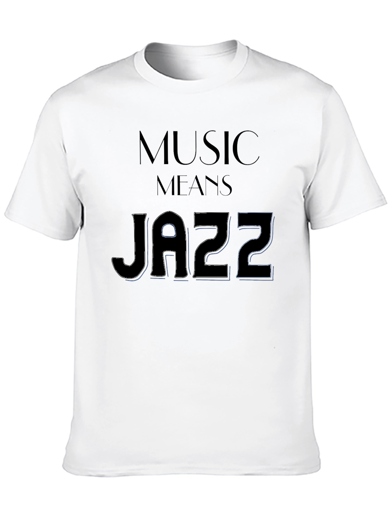 Music Means Jazz Black T-Shirt