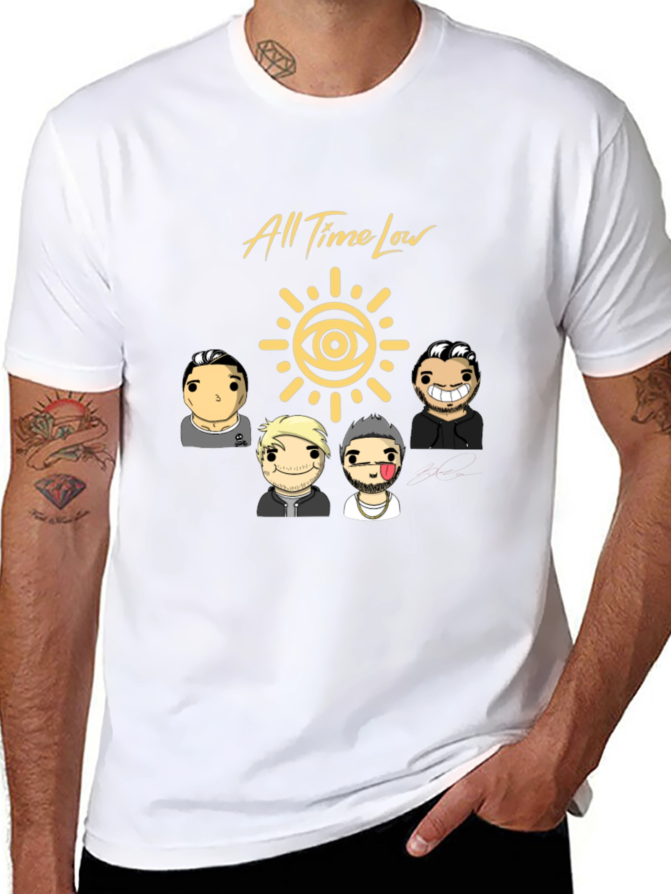 All Time Low Cartoon Band T-Shirt