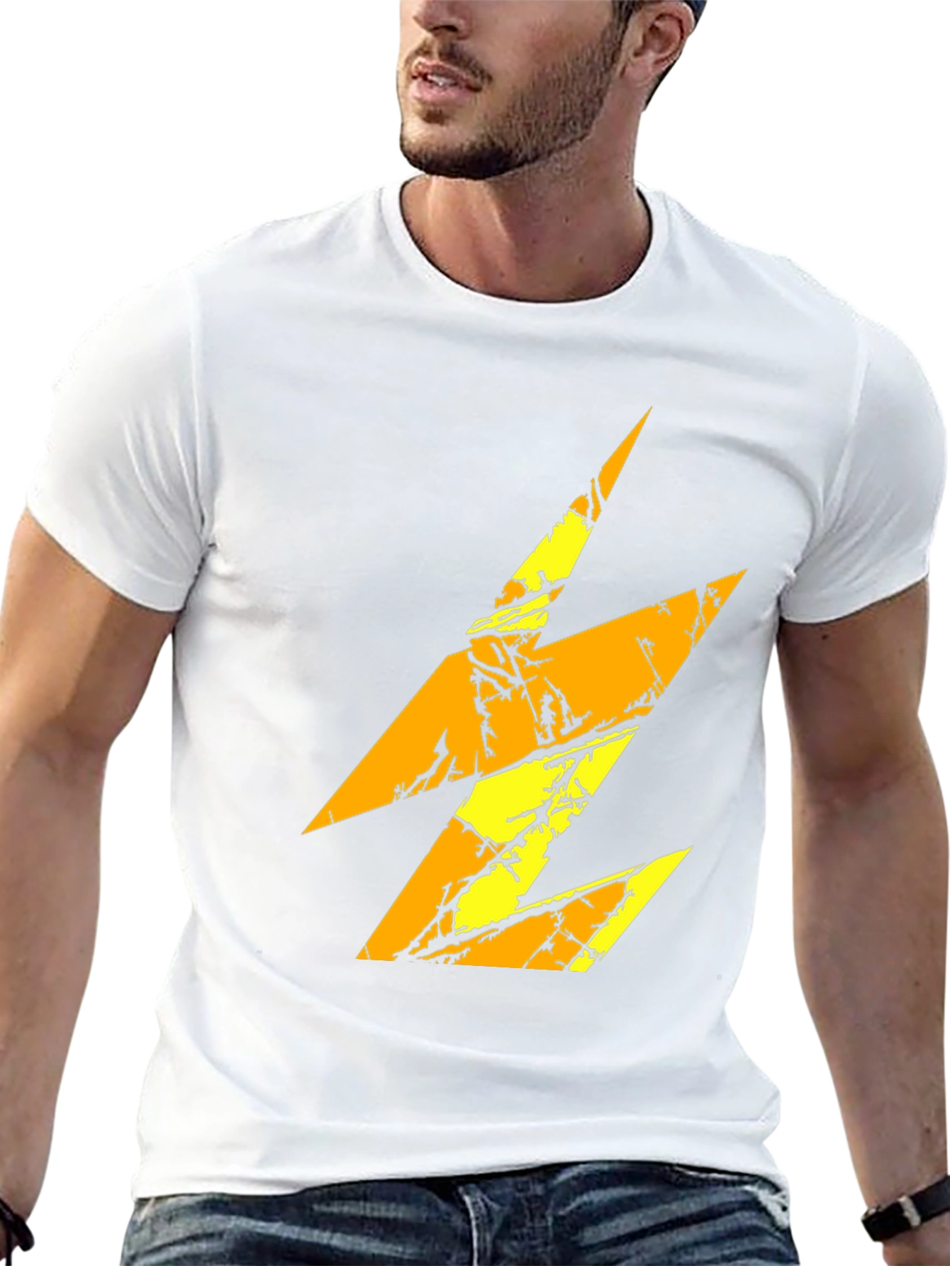 Electric Bolt Graphic Black T-Shirt