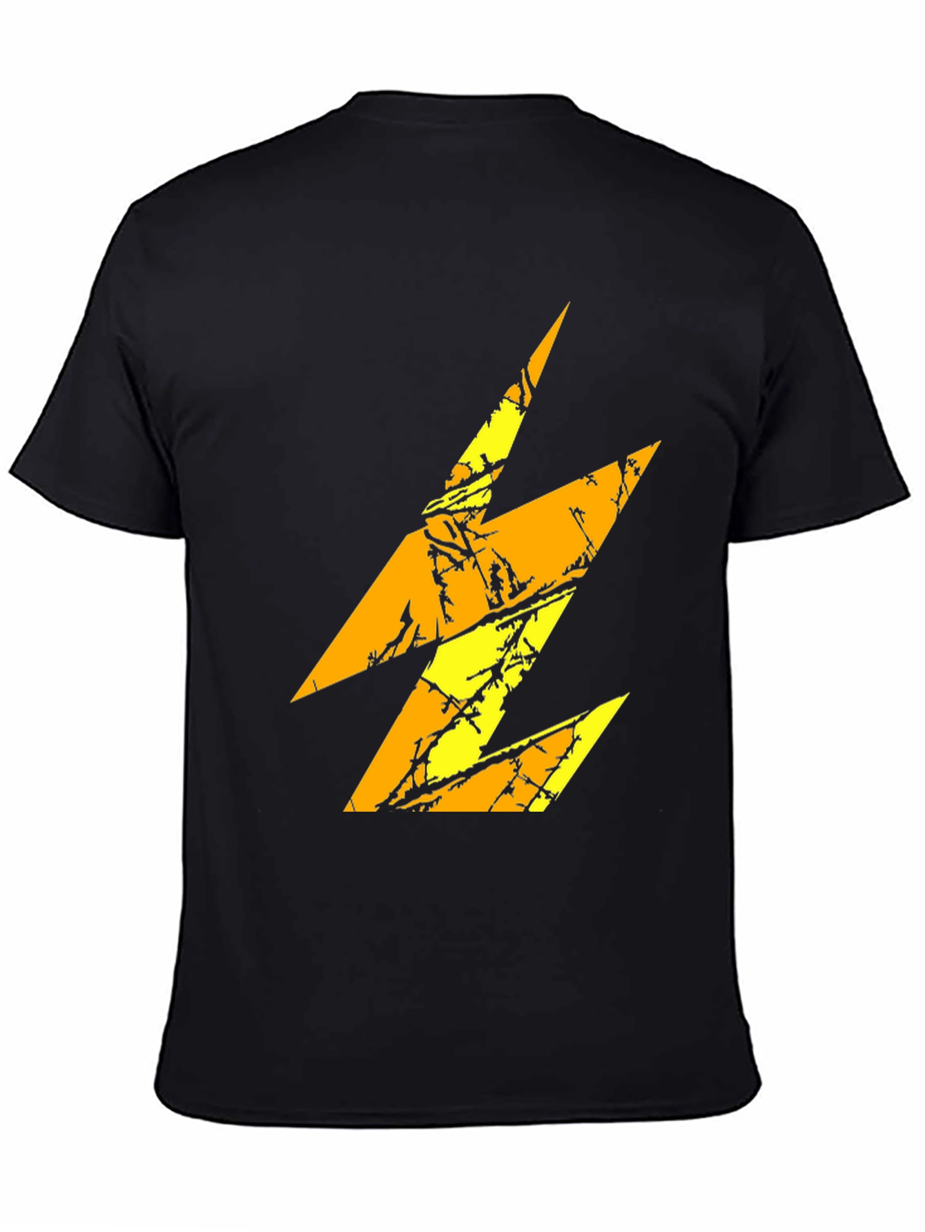 Electric Bolt Graphic Black T-Shirt